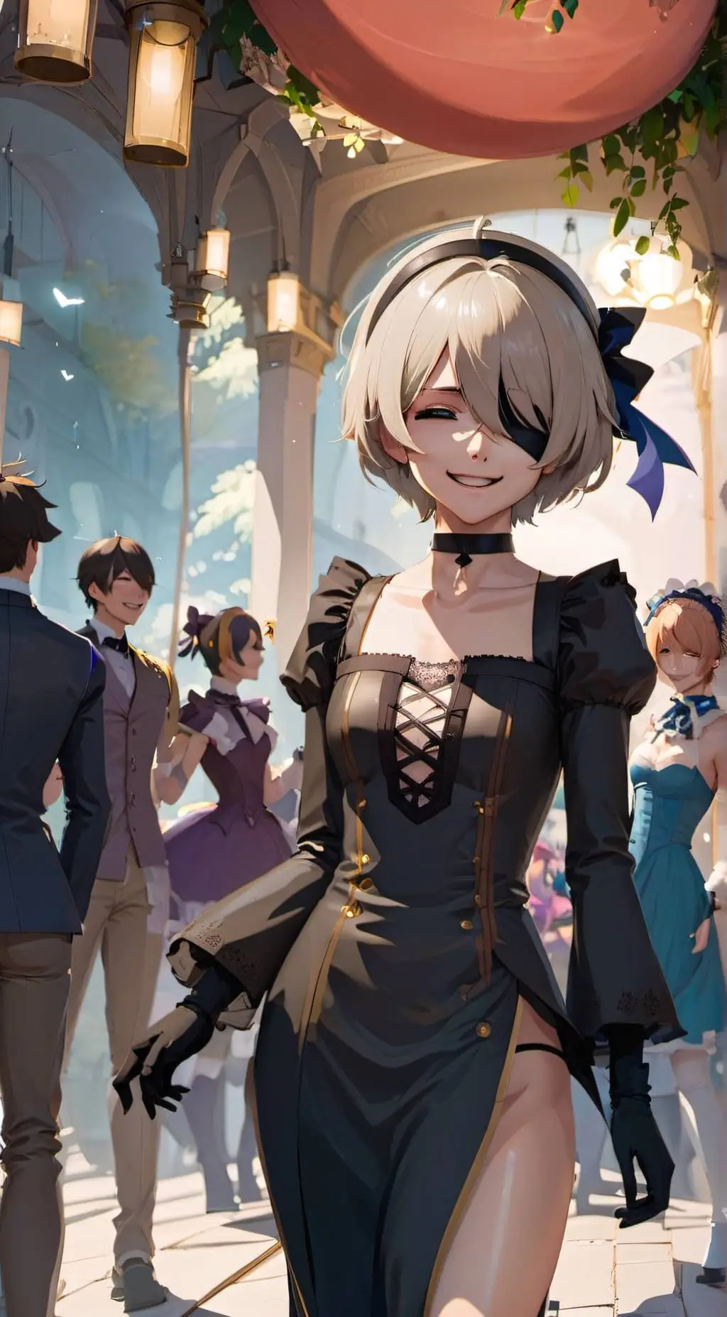 ai character: Femboy 2B background