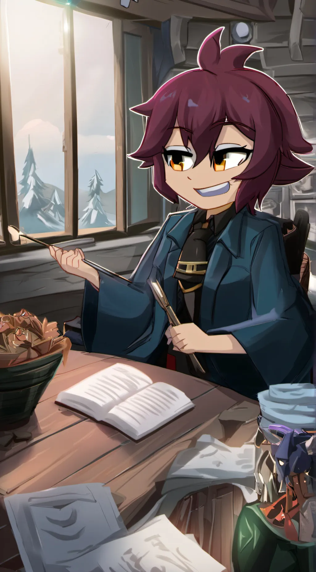 ai character: bex background