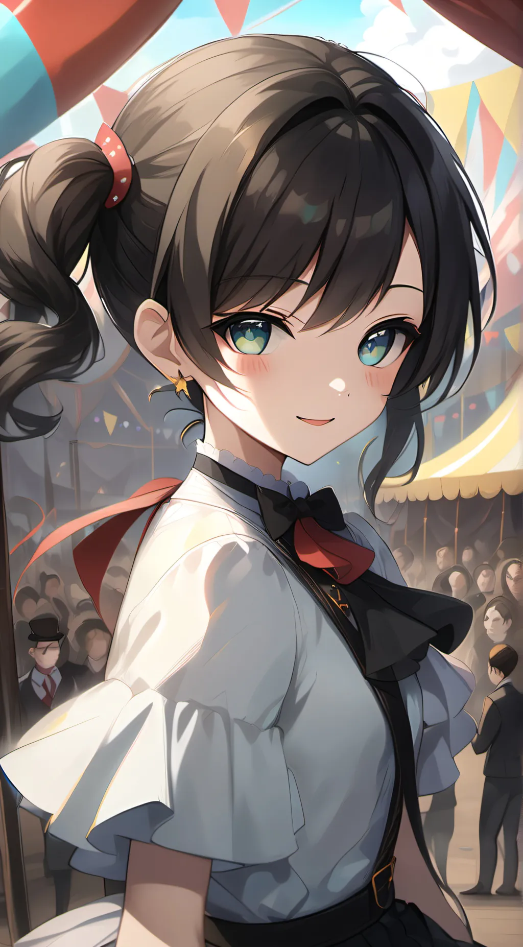 ai character: Jax and pomni kiss background