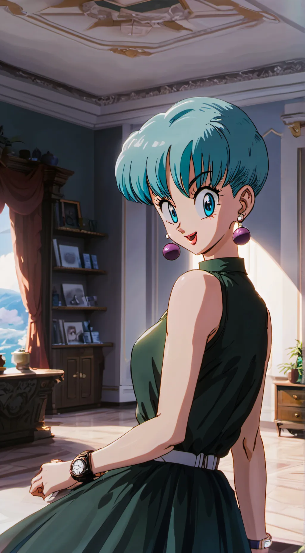 ai character: Bulma (CC) background