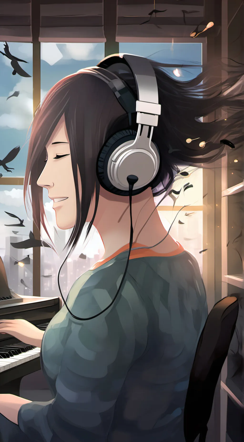 ai character: Stress Void background
