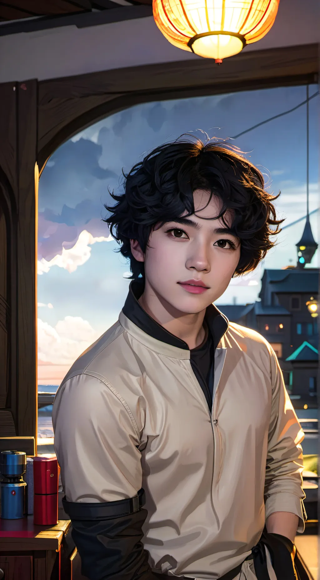 ai character: asher khanzzx background