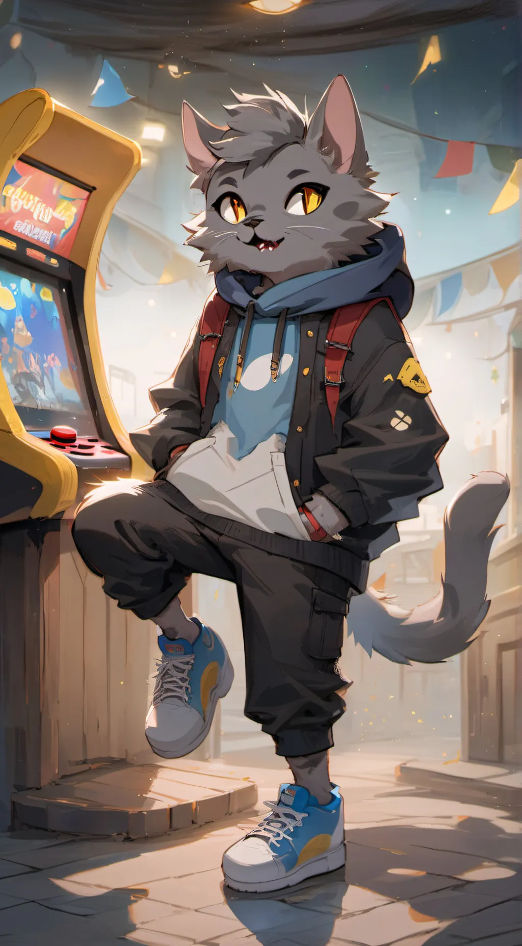 ai character: Kapi FNF background