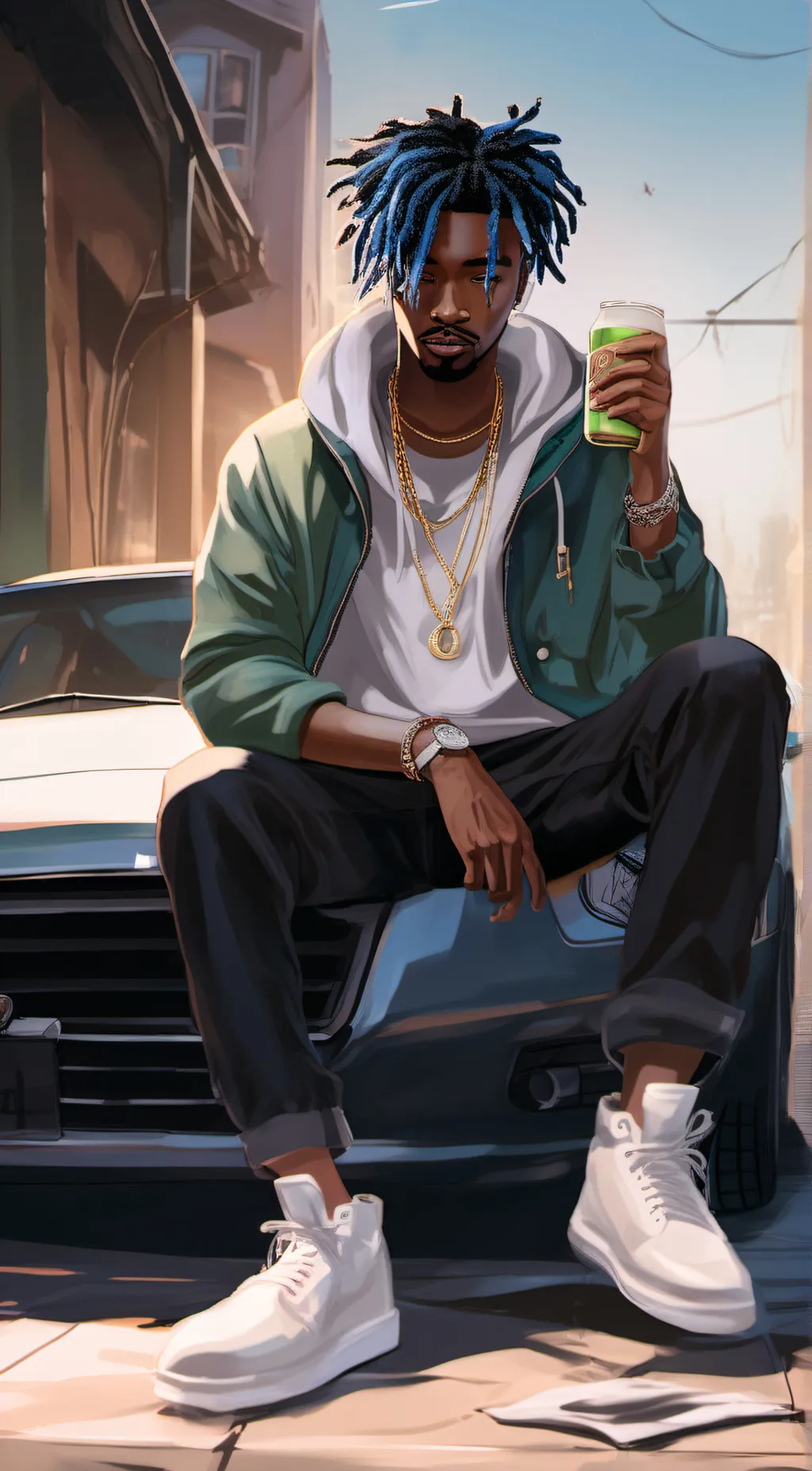 ai character: juice world background