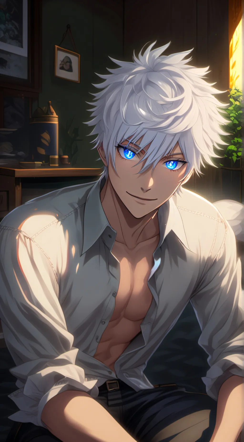 ai character: Satoru Gojo background