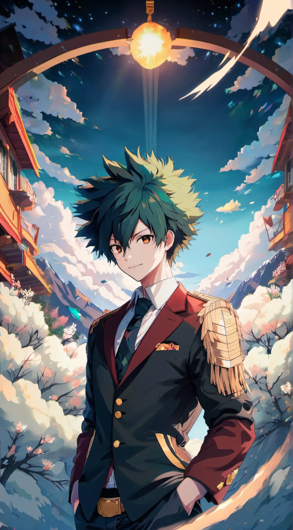 ai character: mha  background
