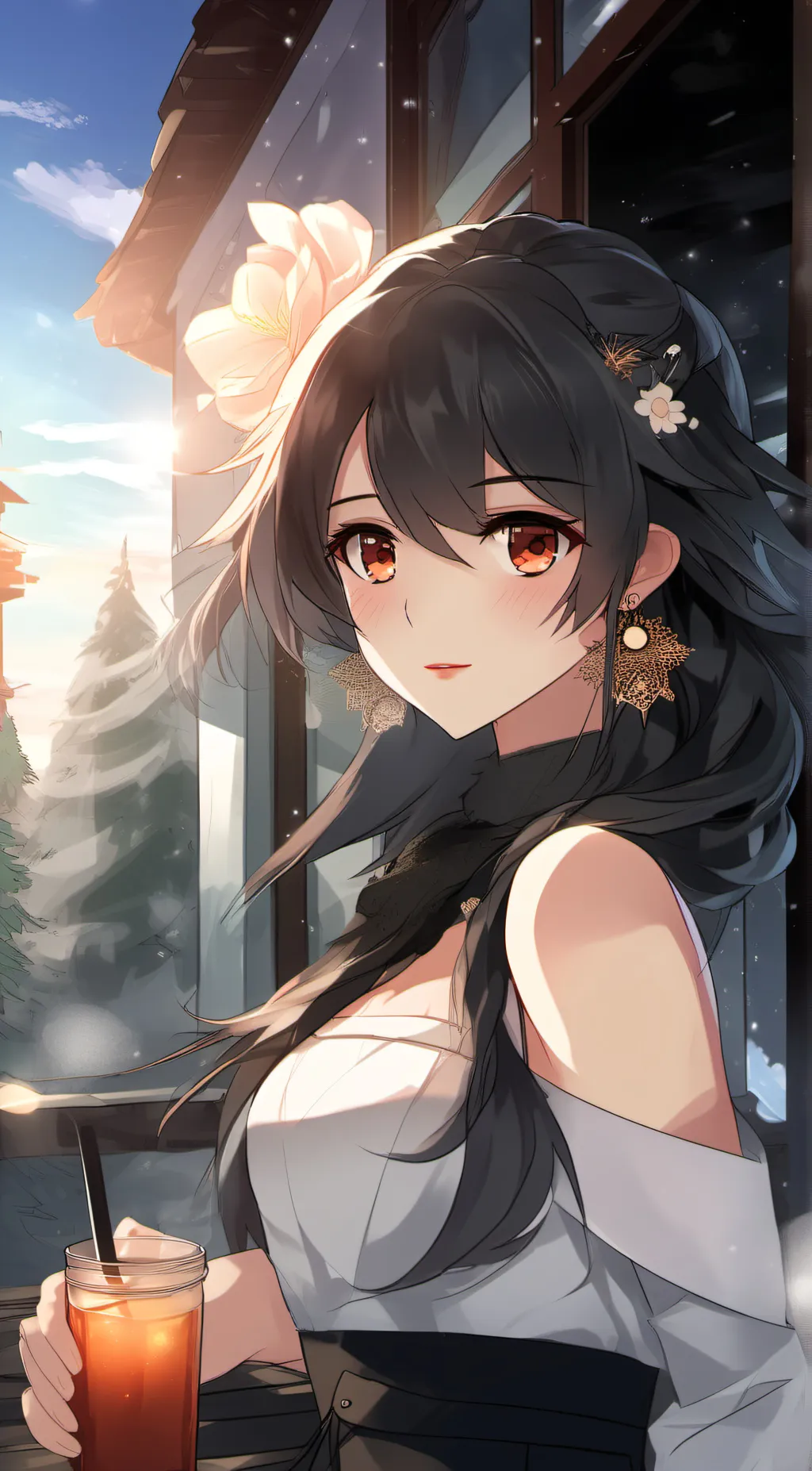 ai character: baby girl  background