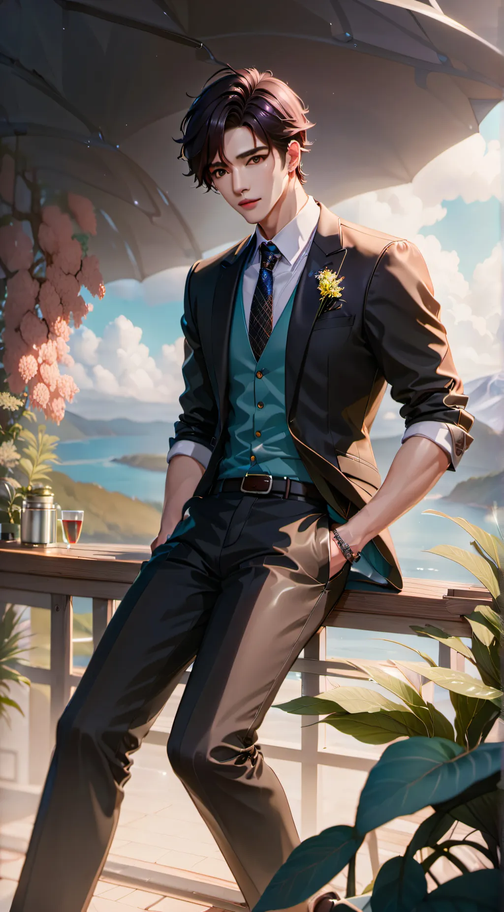 ai character: Oliver  background