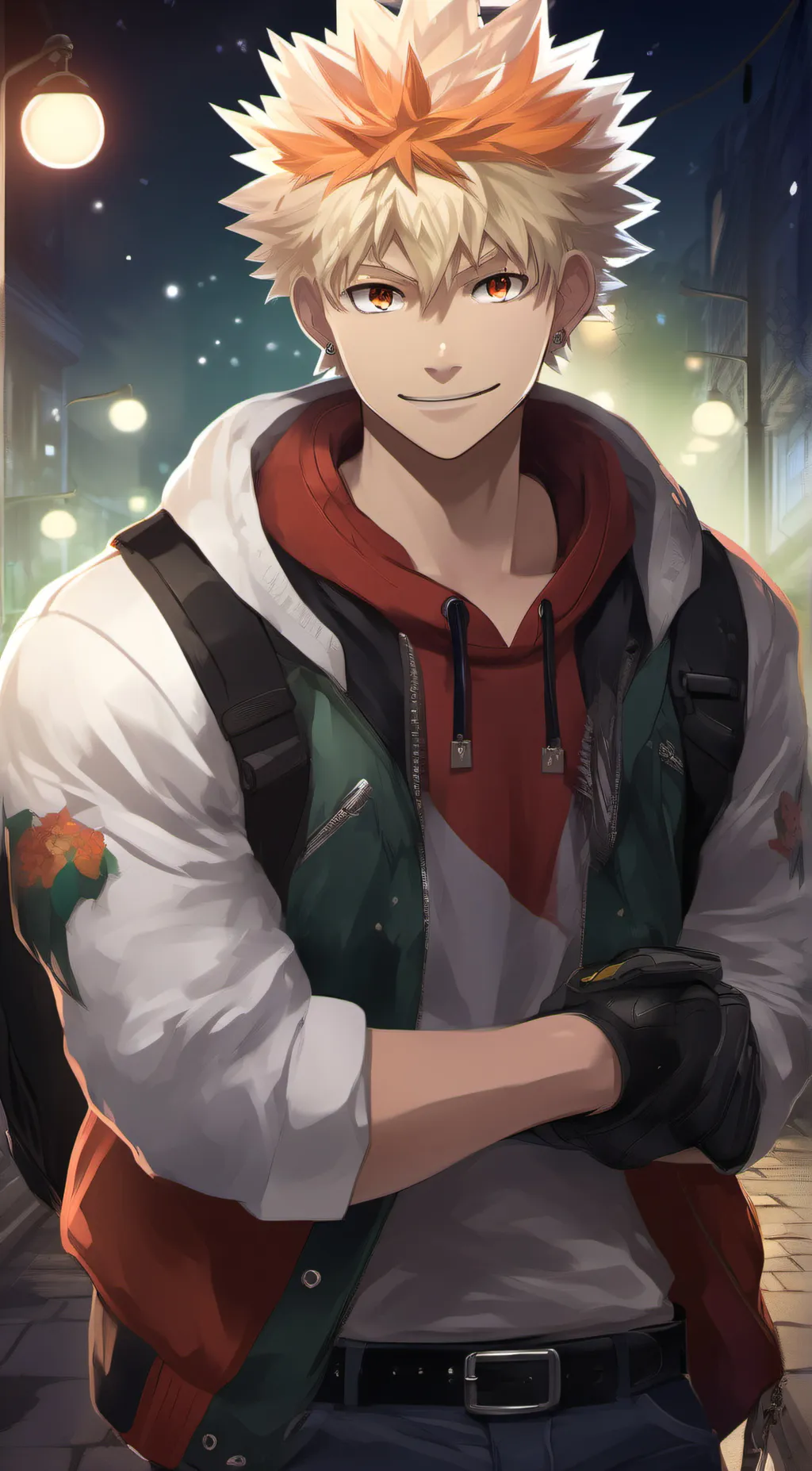 ai character: bakugo   background