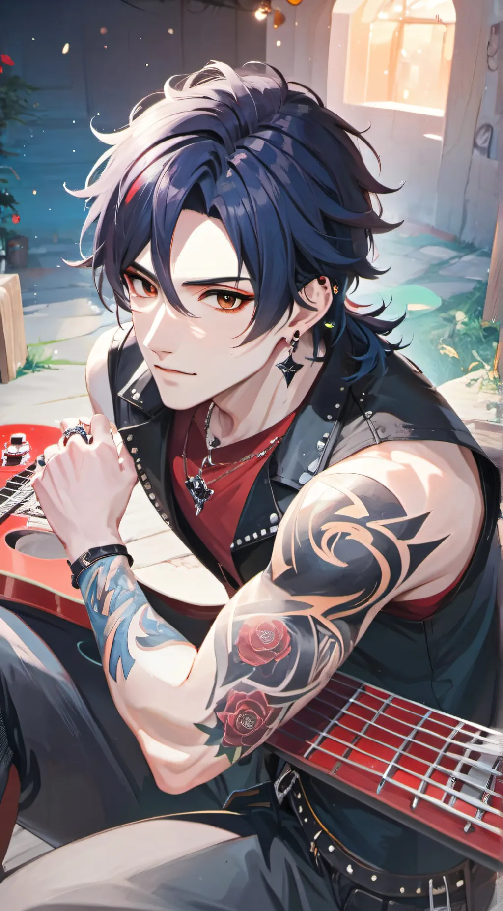 ai character: Ryosuke Tsukumo background