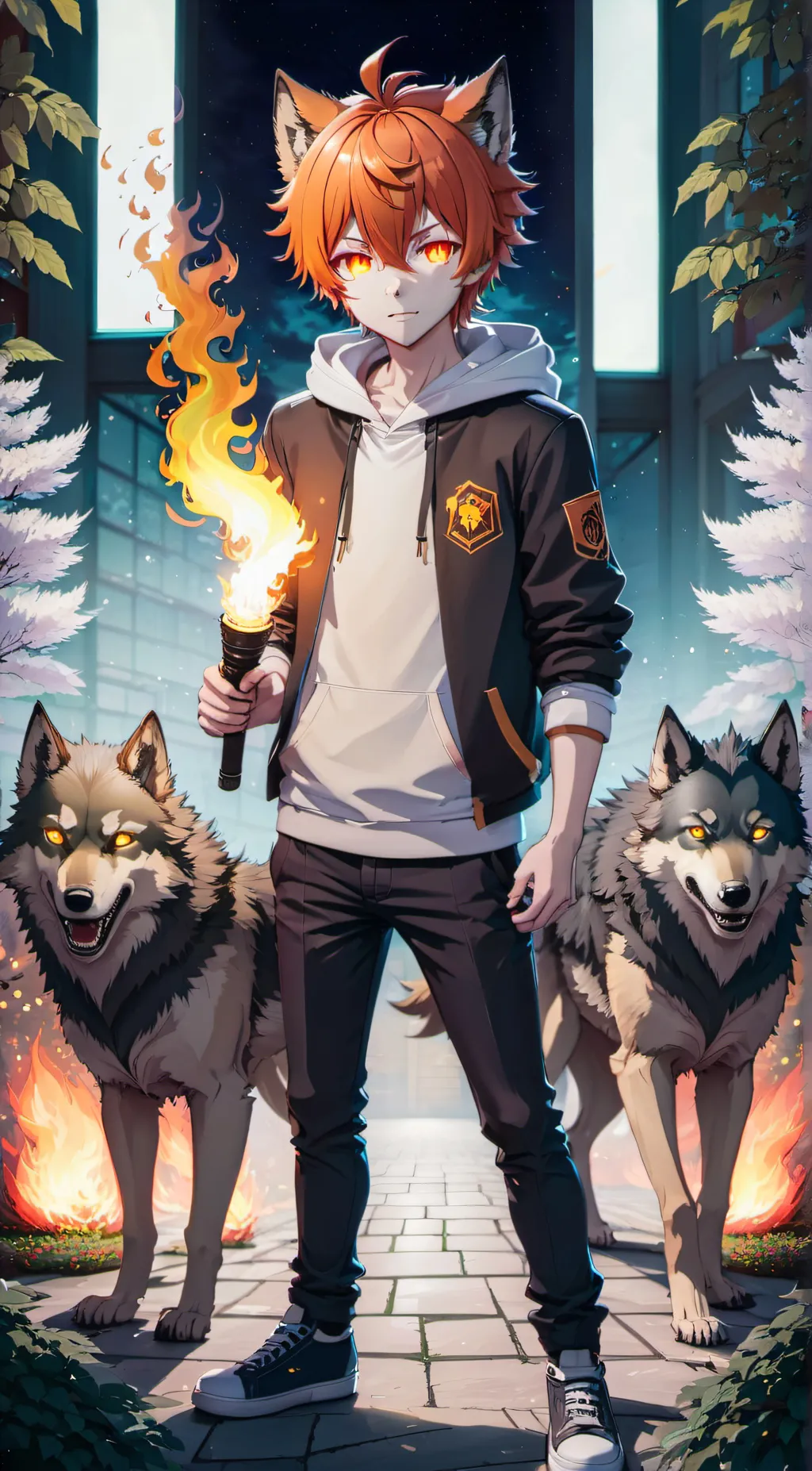 ai character: Ember background