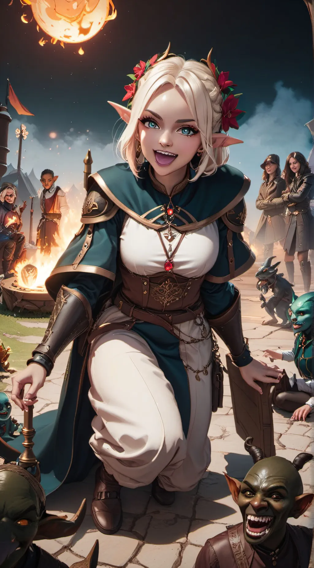 ai character: Greta  background