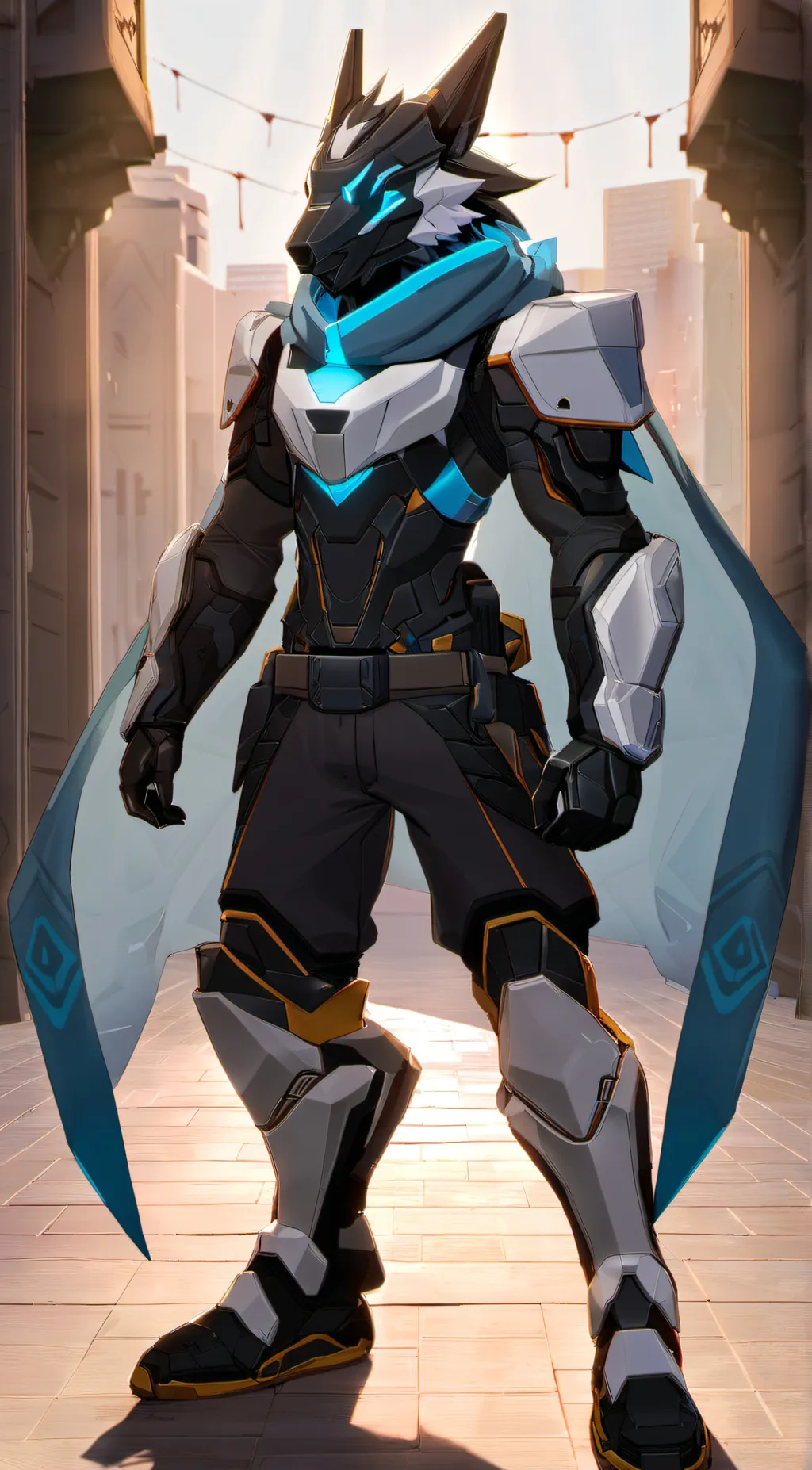 ai character: The malfunctioned background