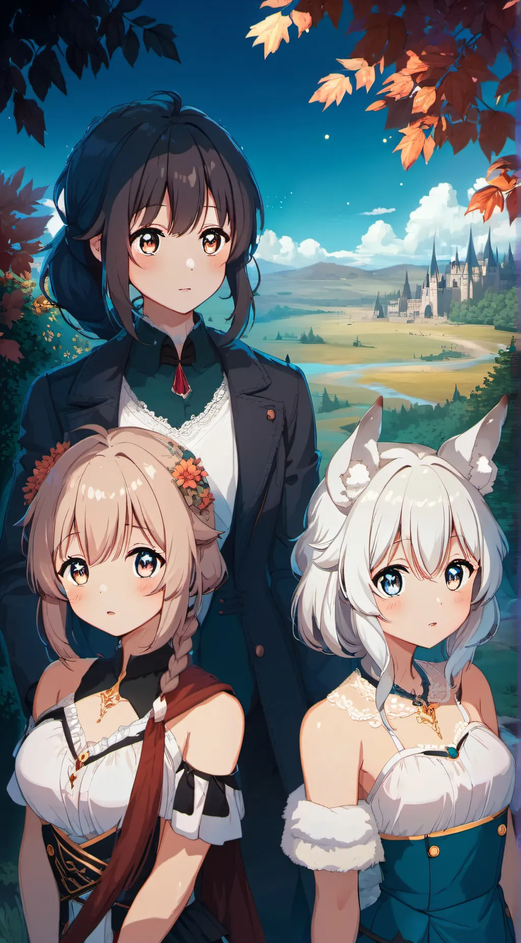 ai character: kat,Kate, Molly  background