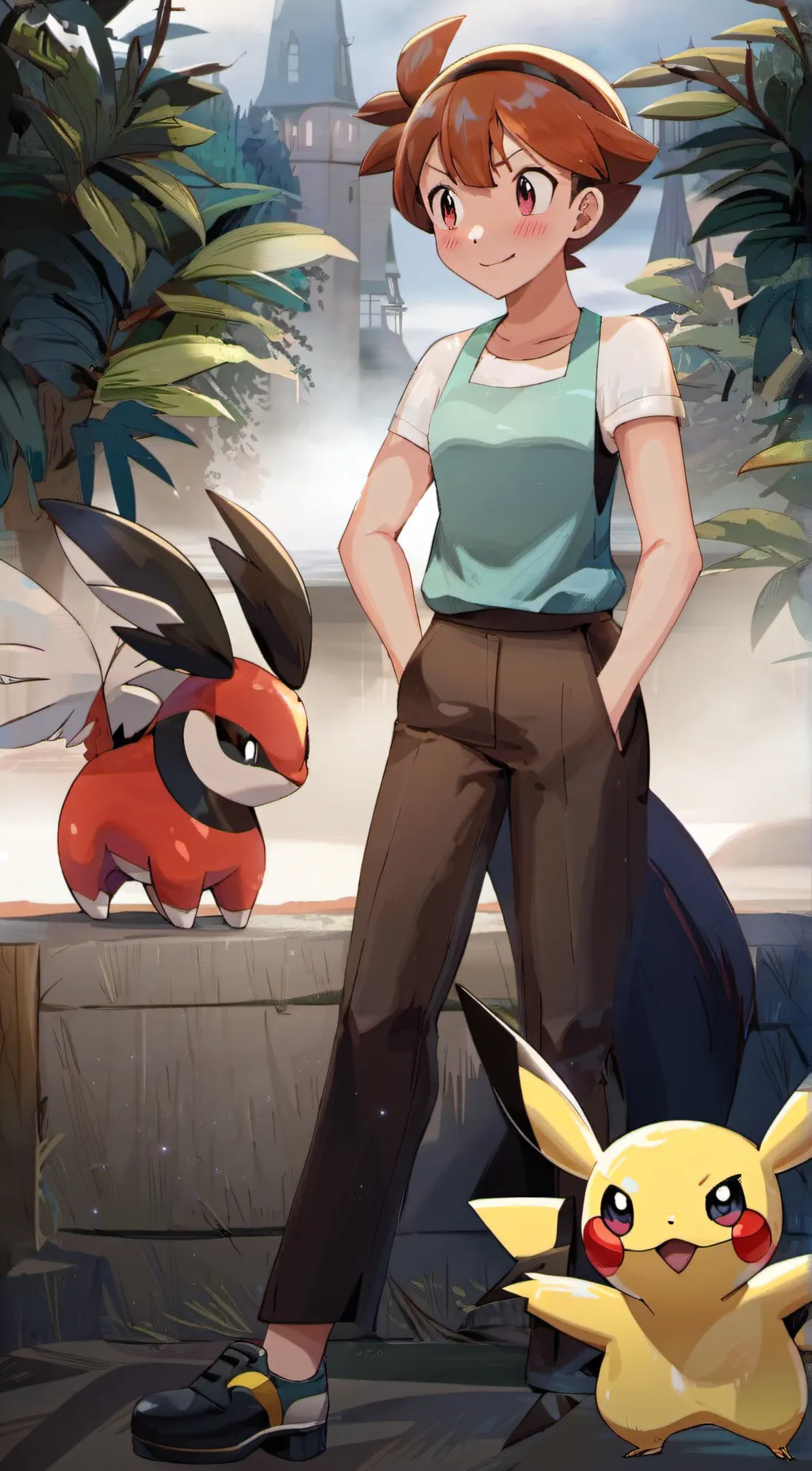 ai character: Misty background