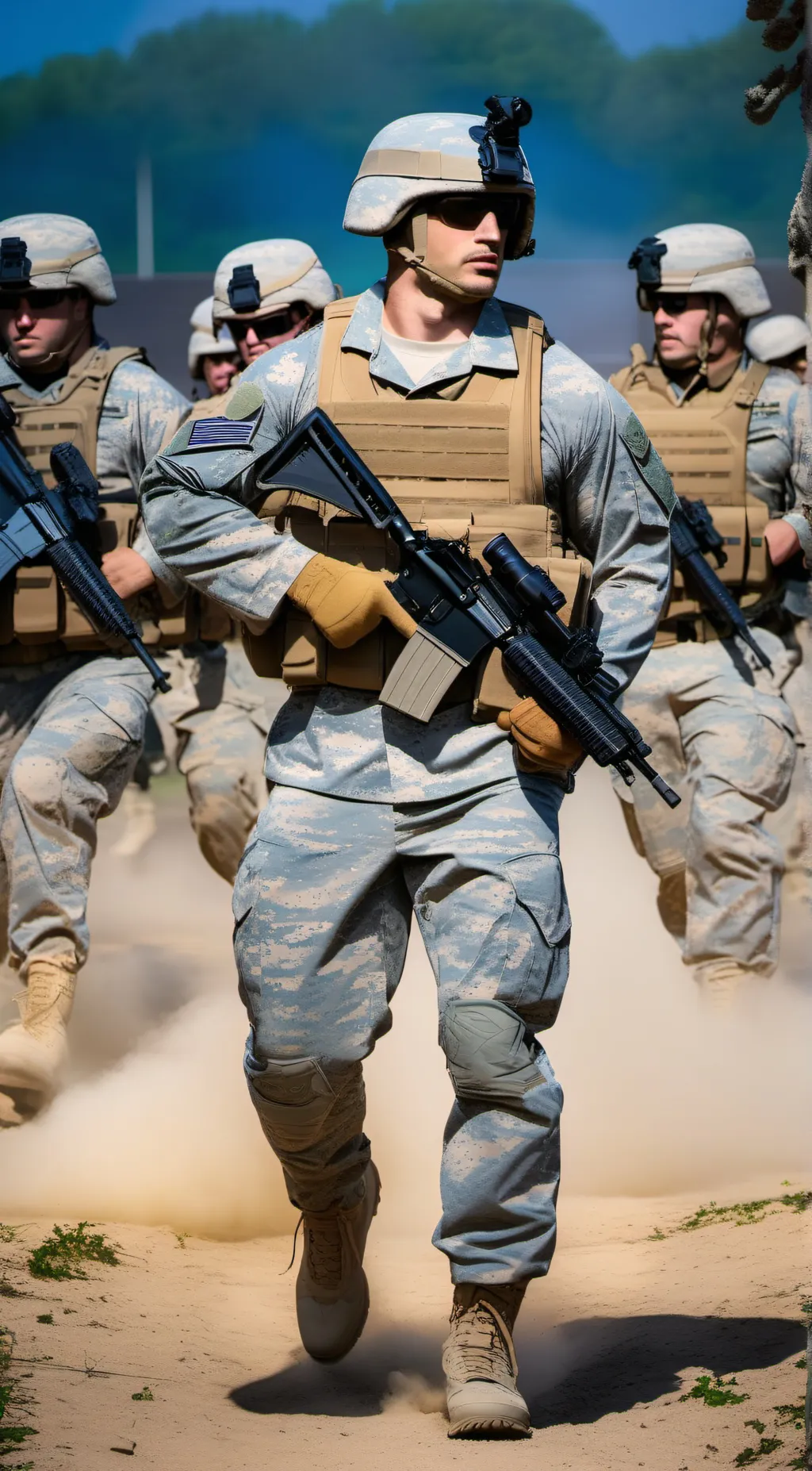 ai character: Army training background