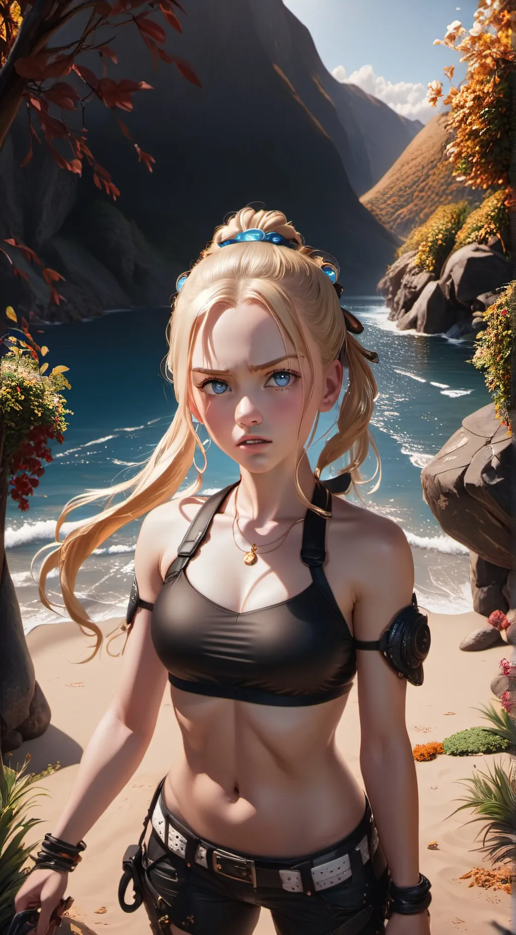 ai character: olive background