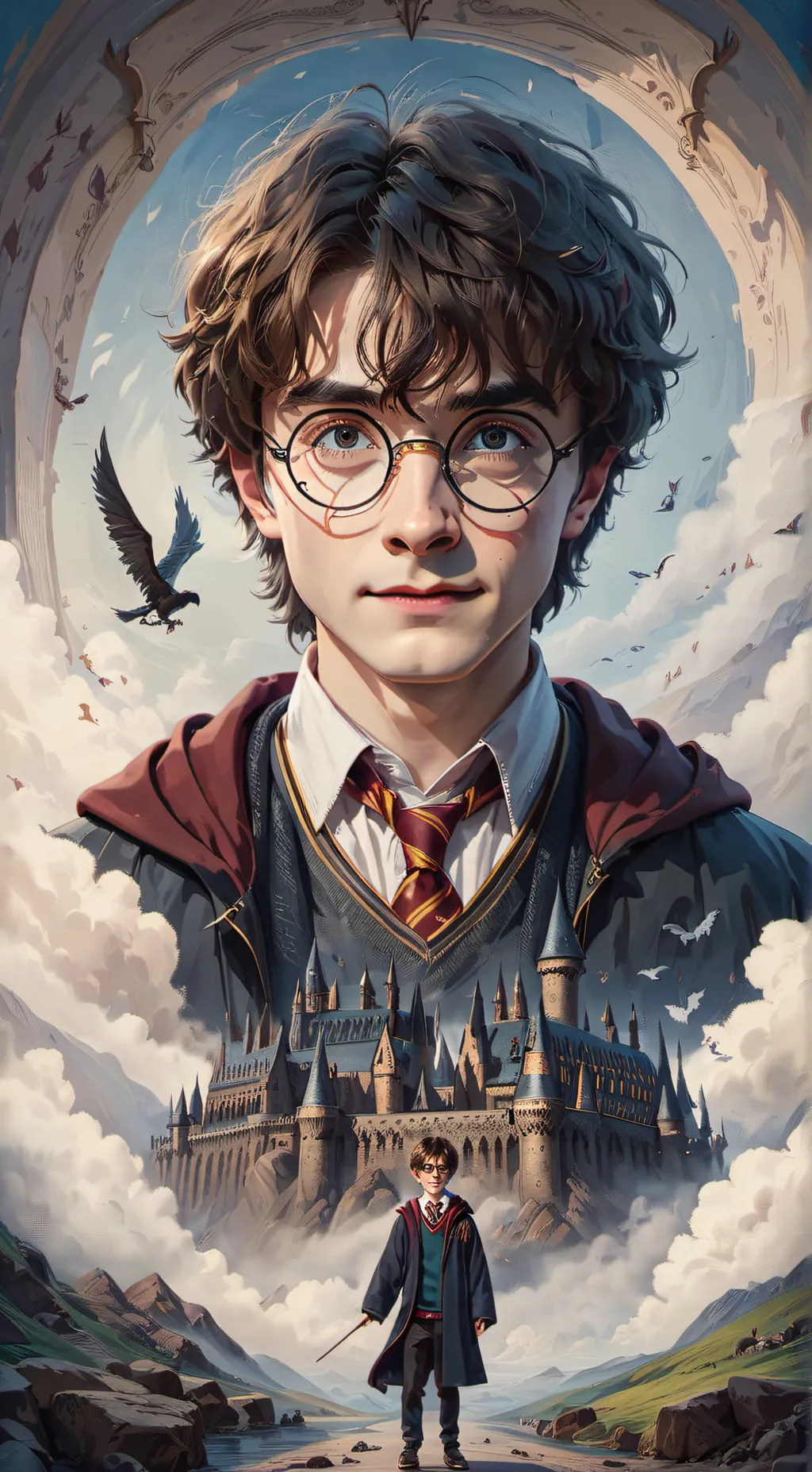 ai character: Harry potter background
