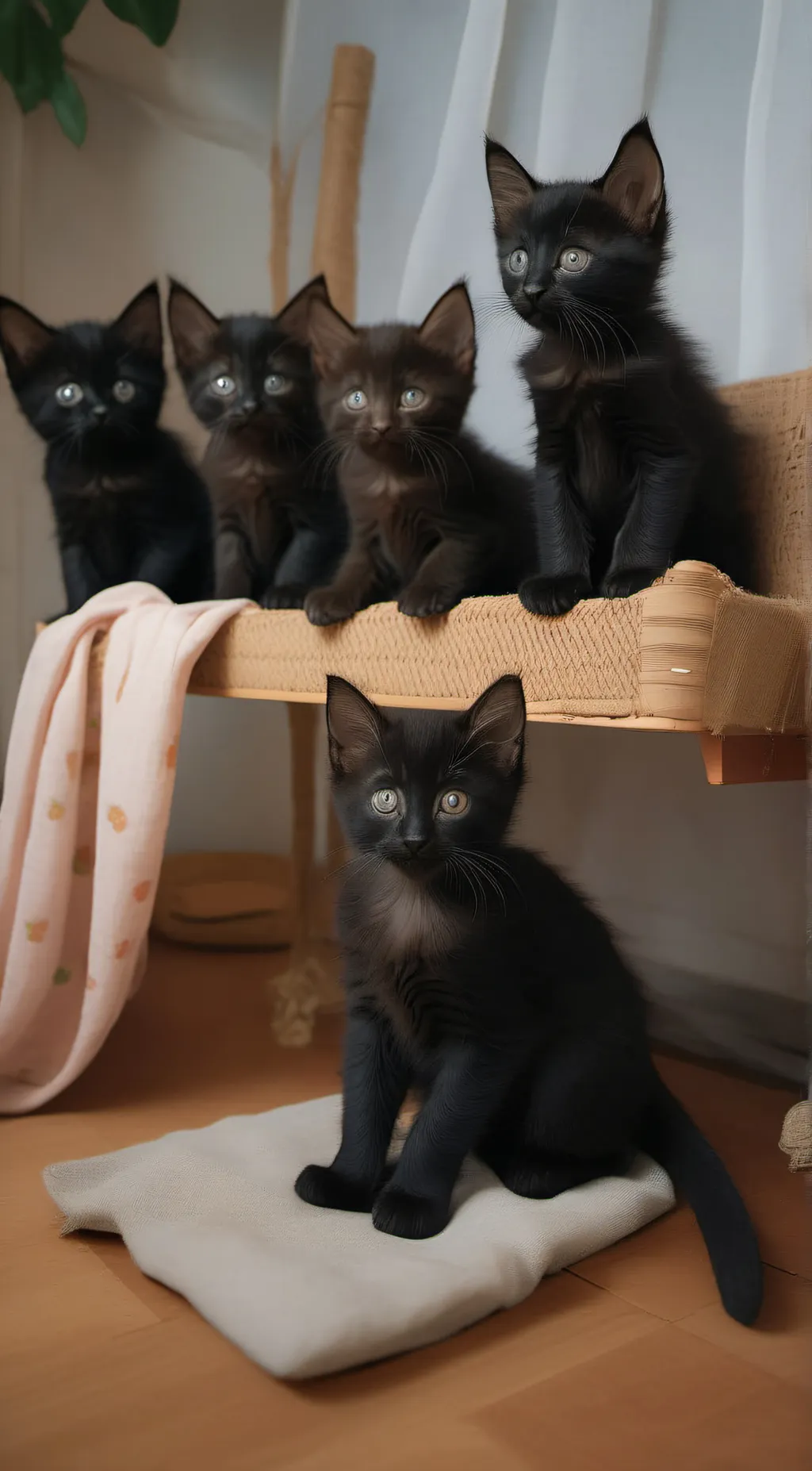 ai character: Kittens  background