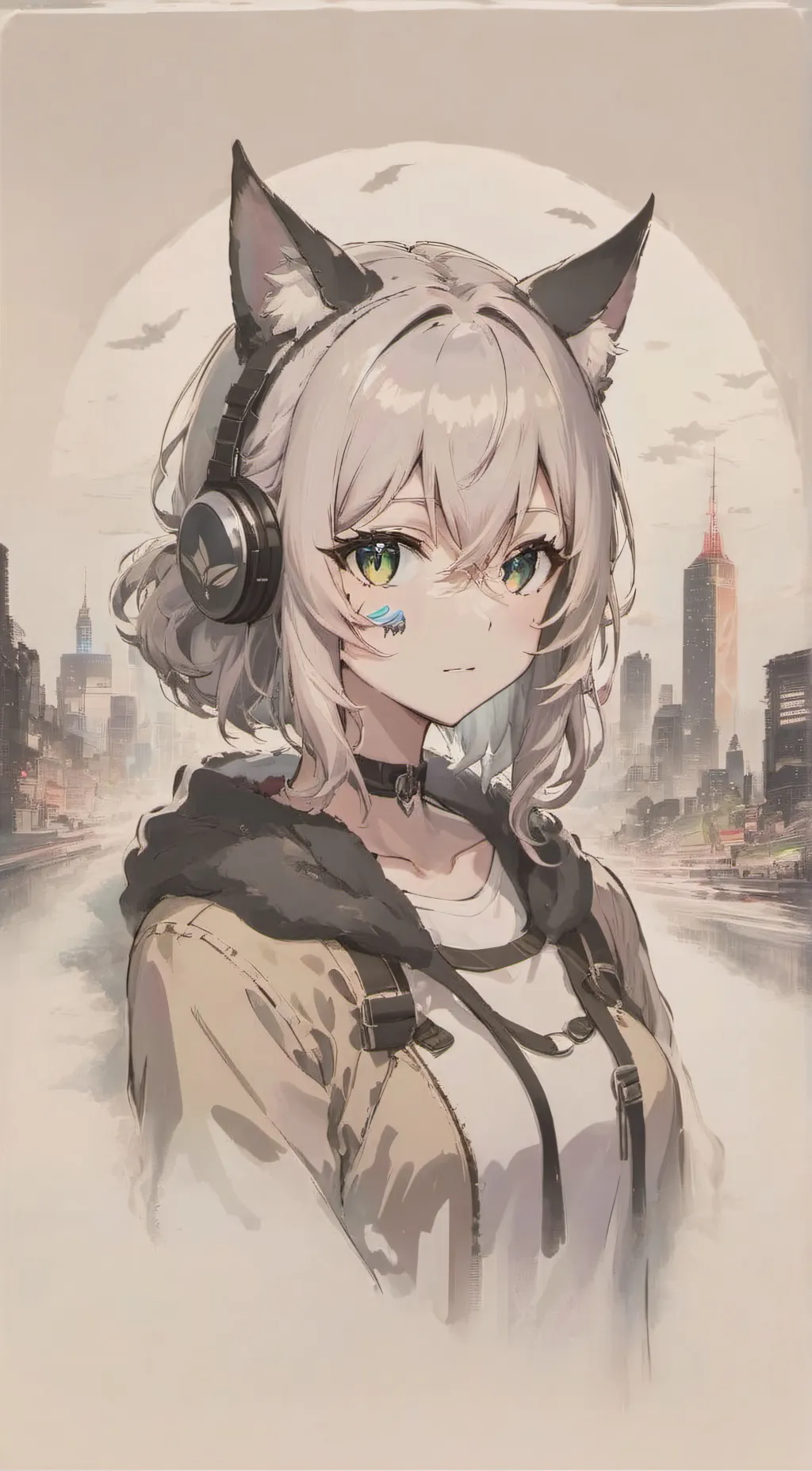 ai character: luna background