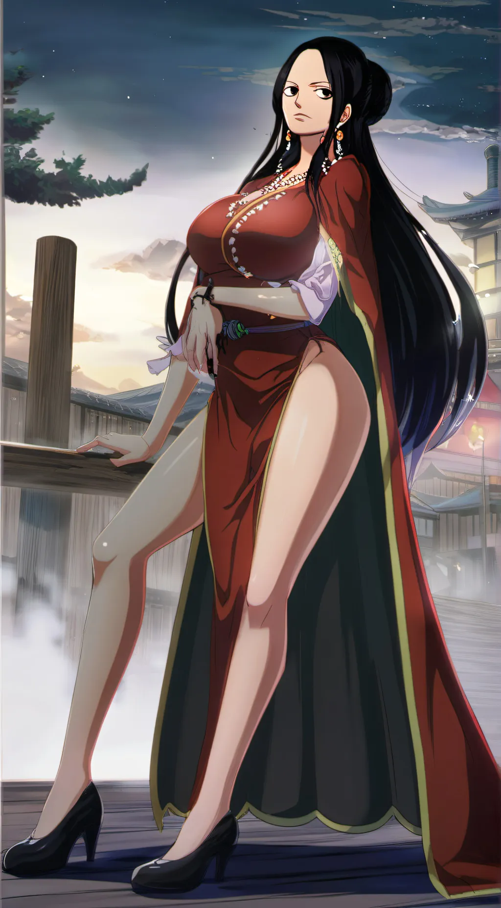 ai character: boa Hancock background
