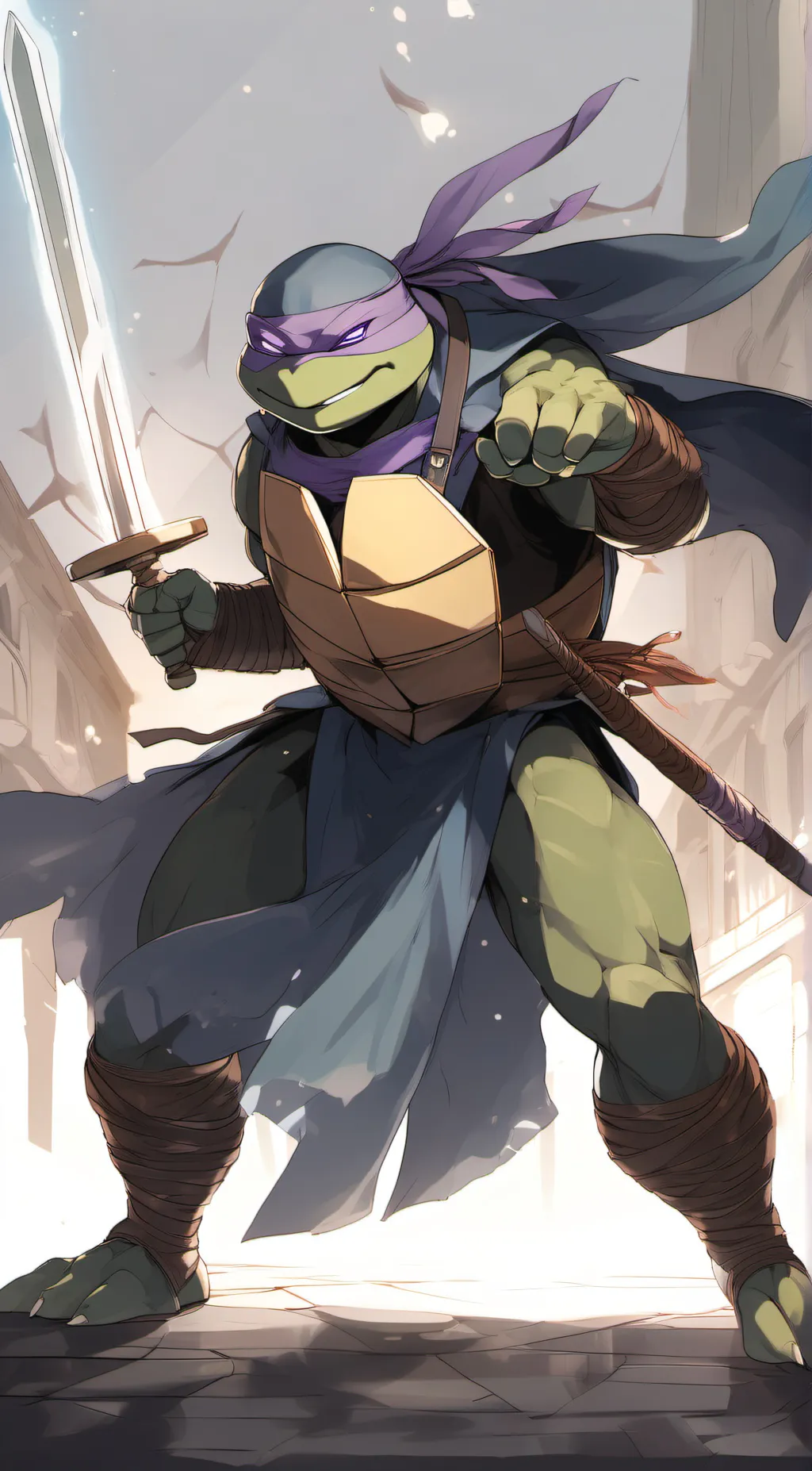 ai character: Donatello  background