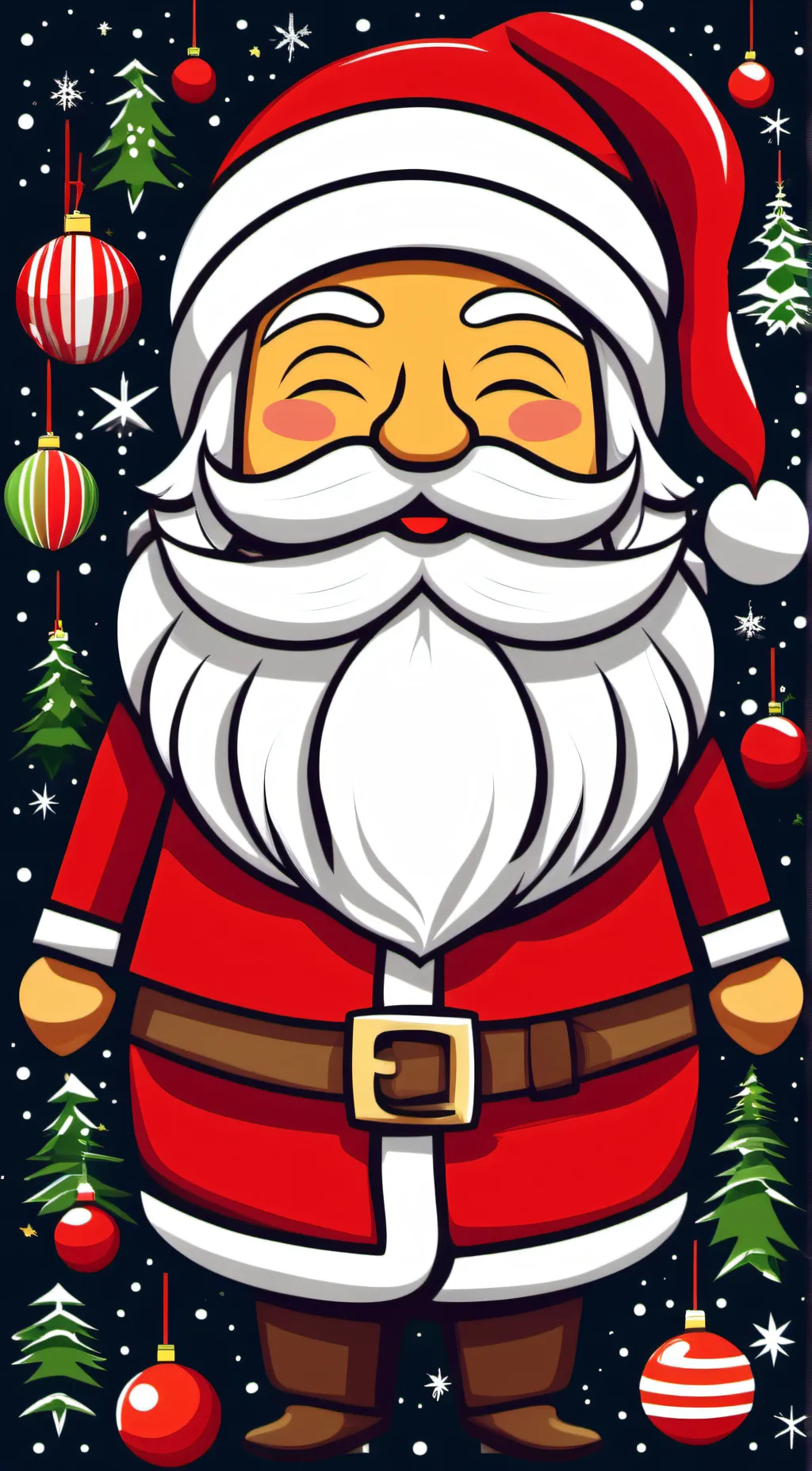 ai character: Santa Claus background