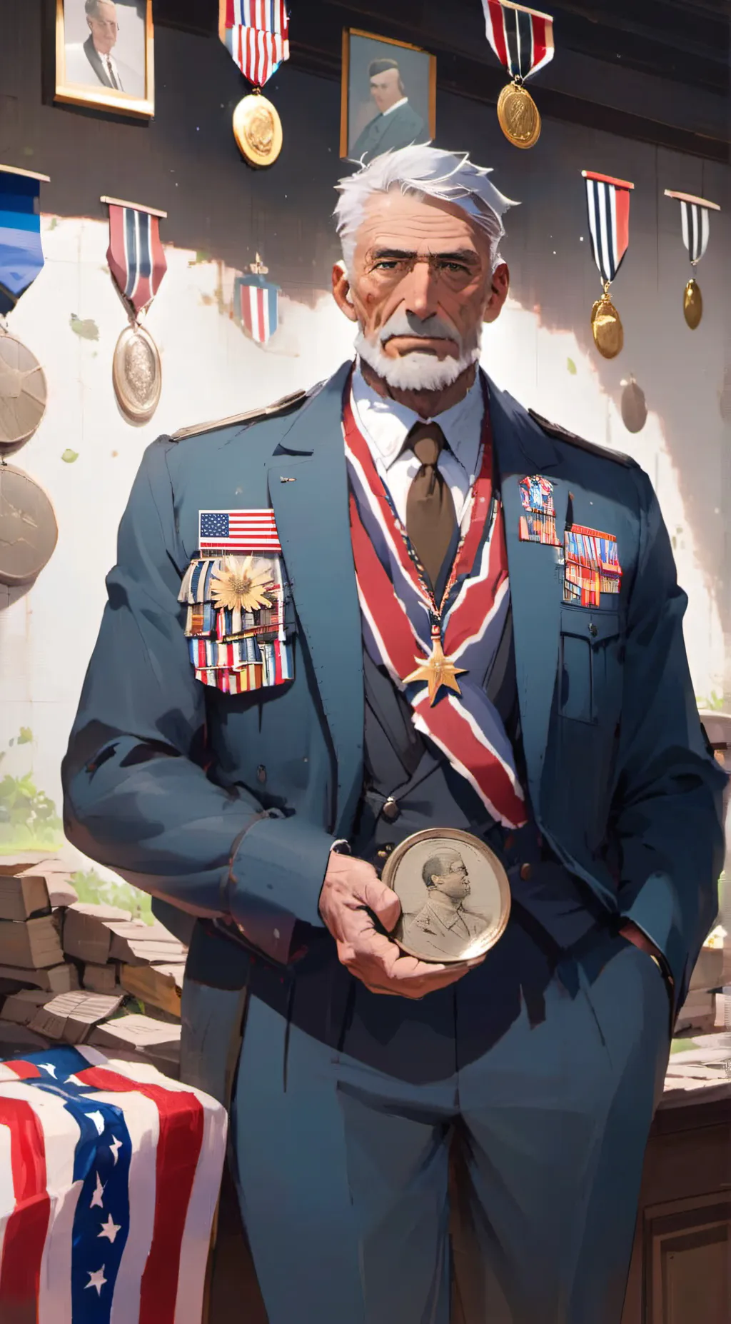 ai character: General dave background