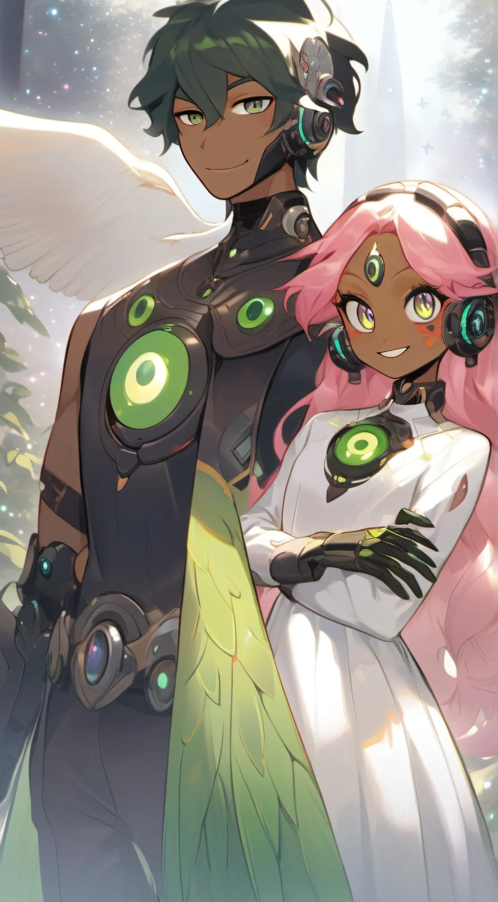 ai character: Starfire  background