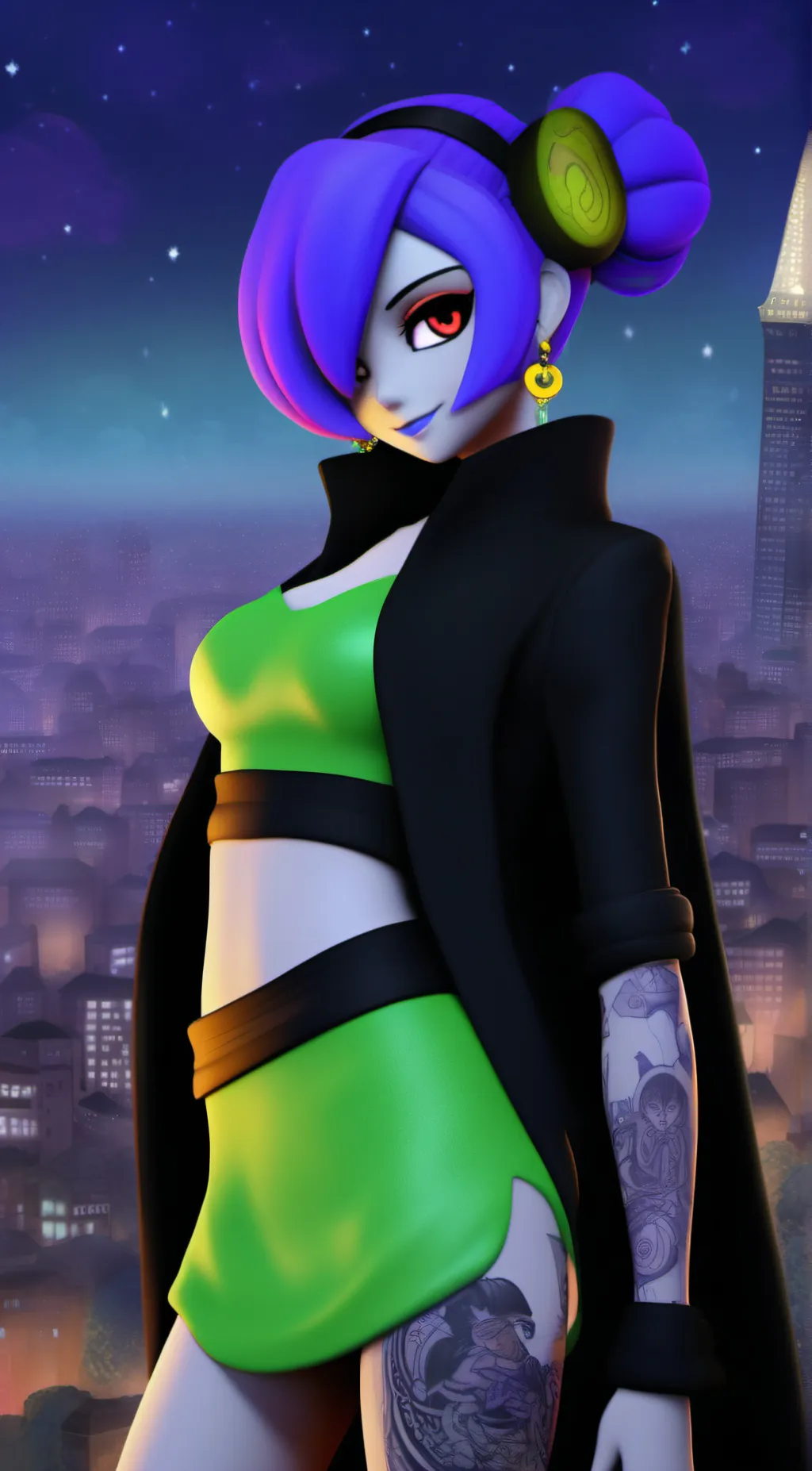ai character: Kayla Zombi background