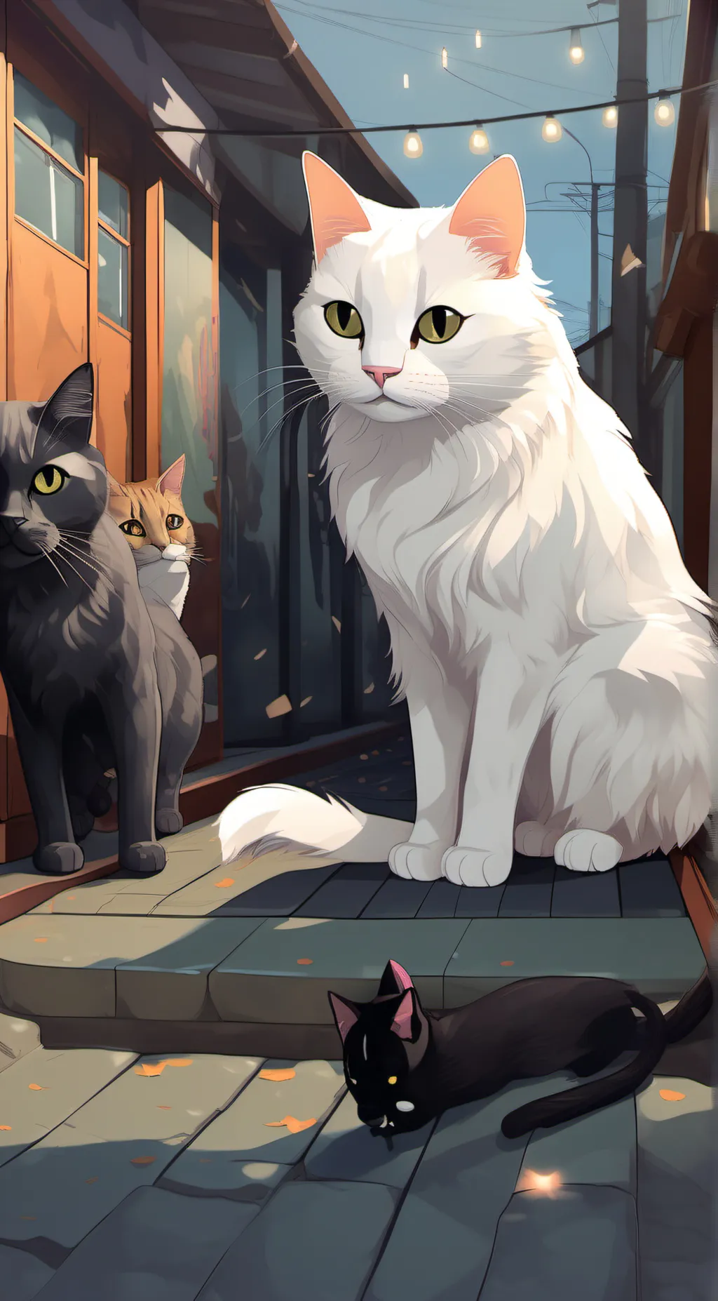 ai character: snow ball background