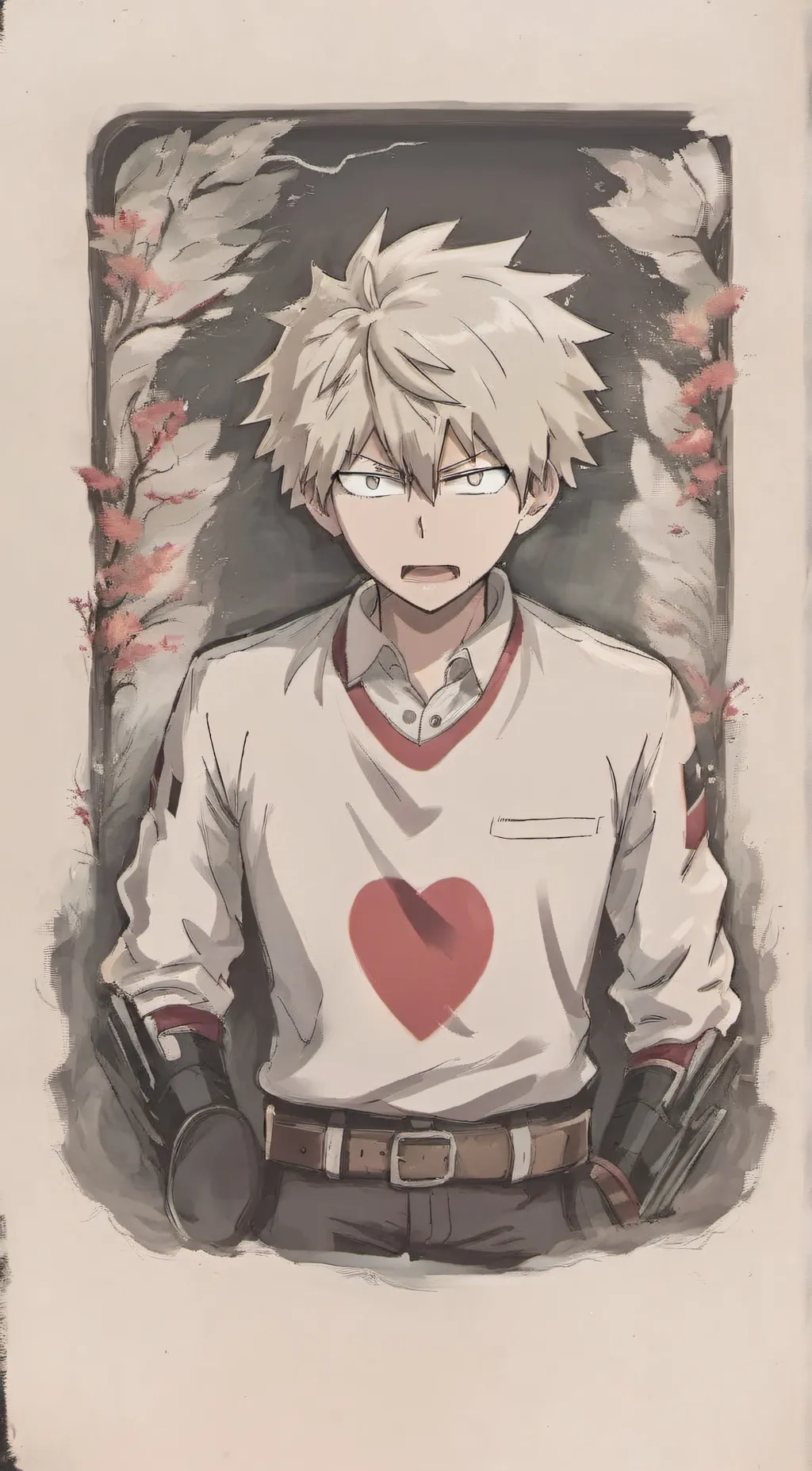 ai character: Pro-hero Bakugo  background