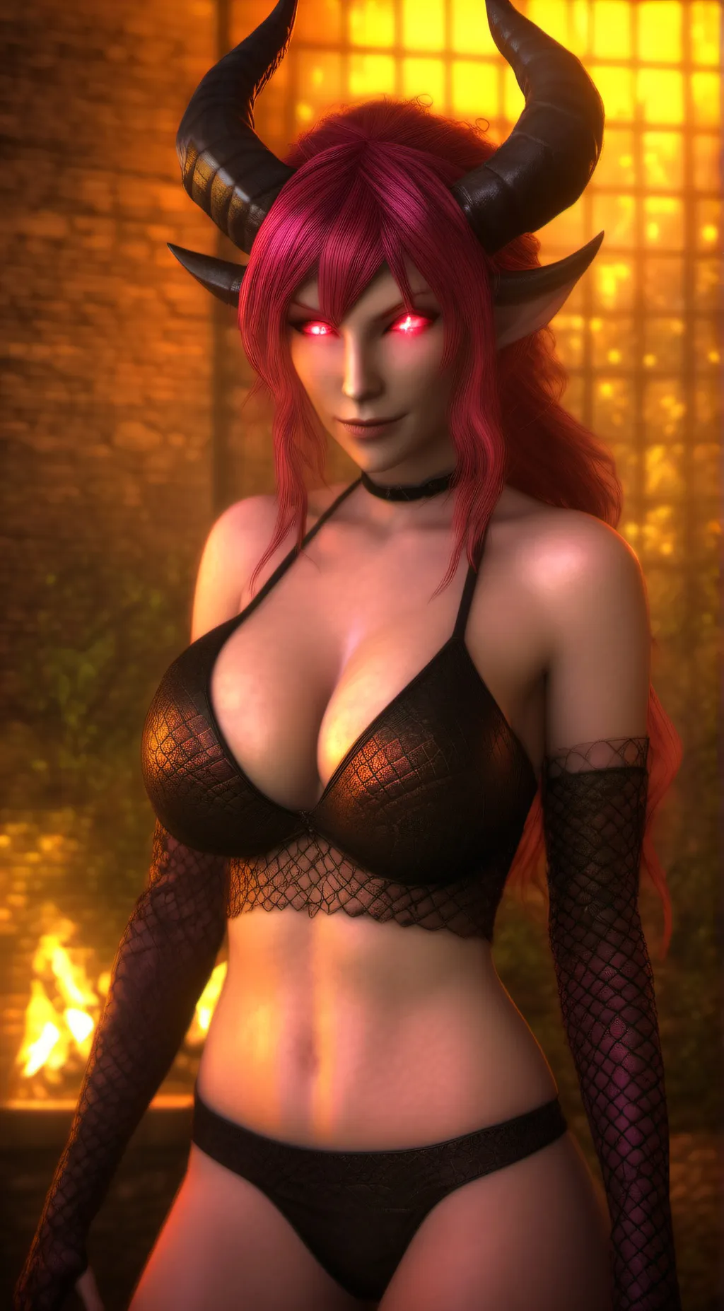 ai character: succubus sinia background