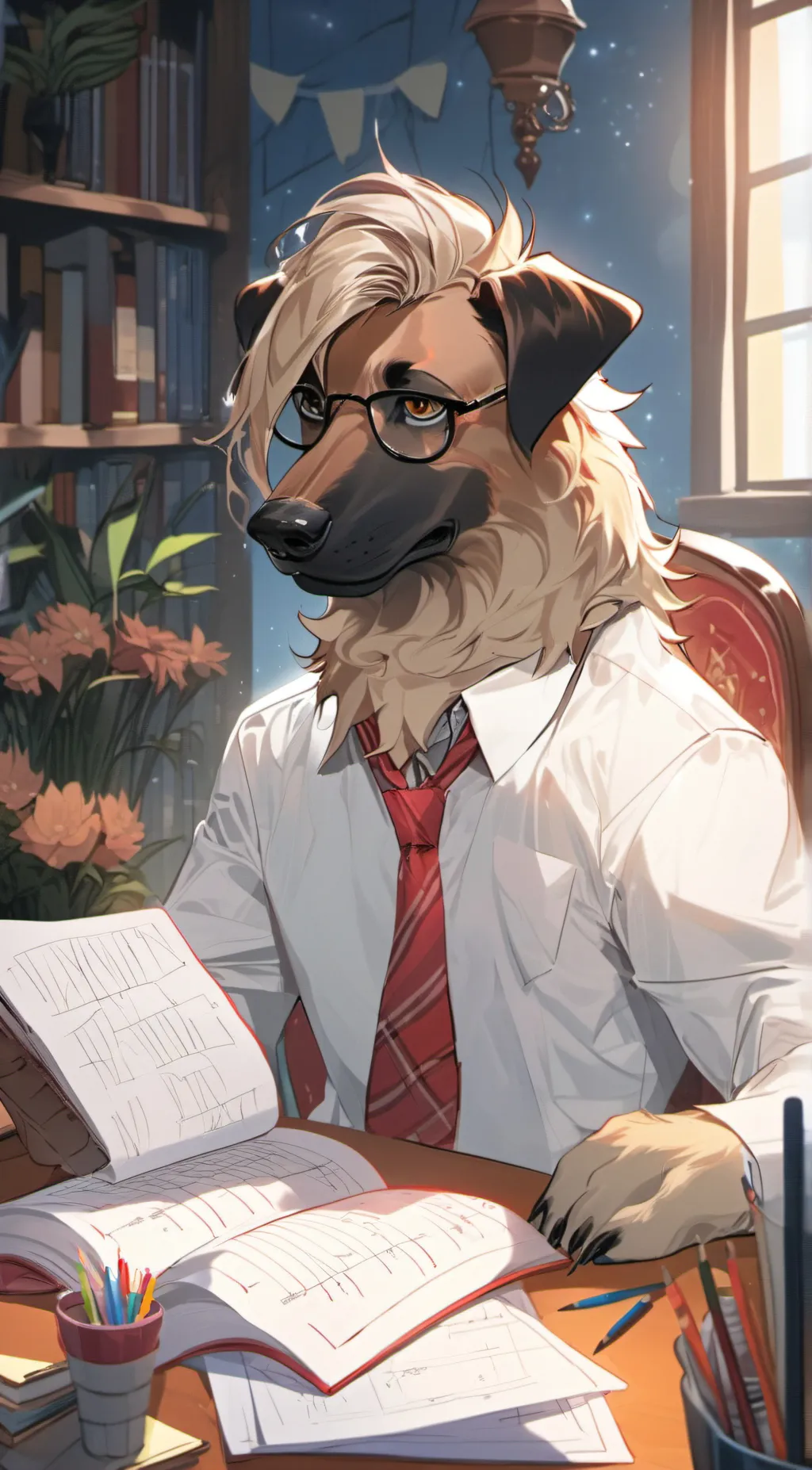 ai character: homework buddy  background