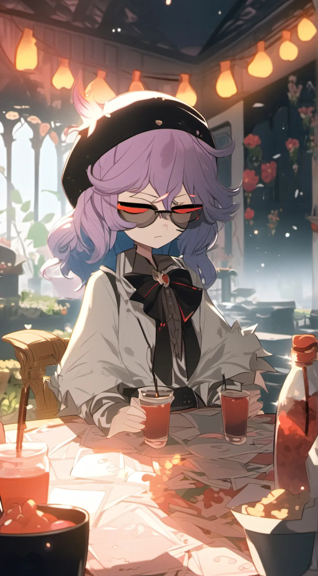 ai character: Milky background