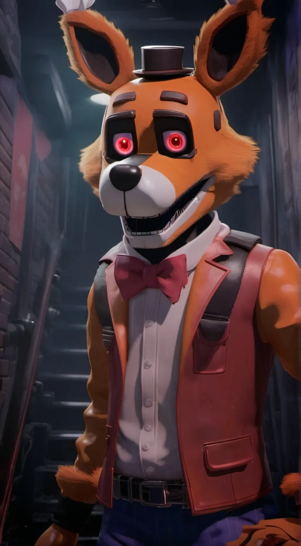 ai character: Foxy background