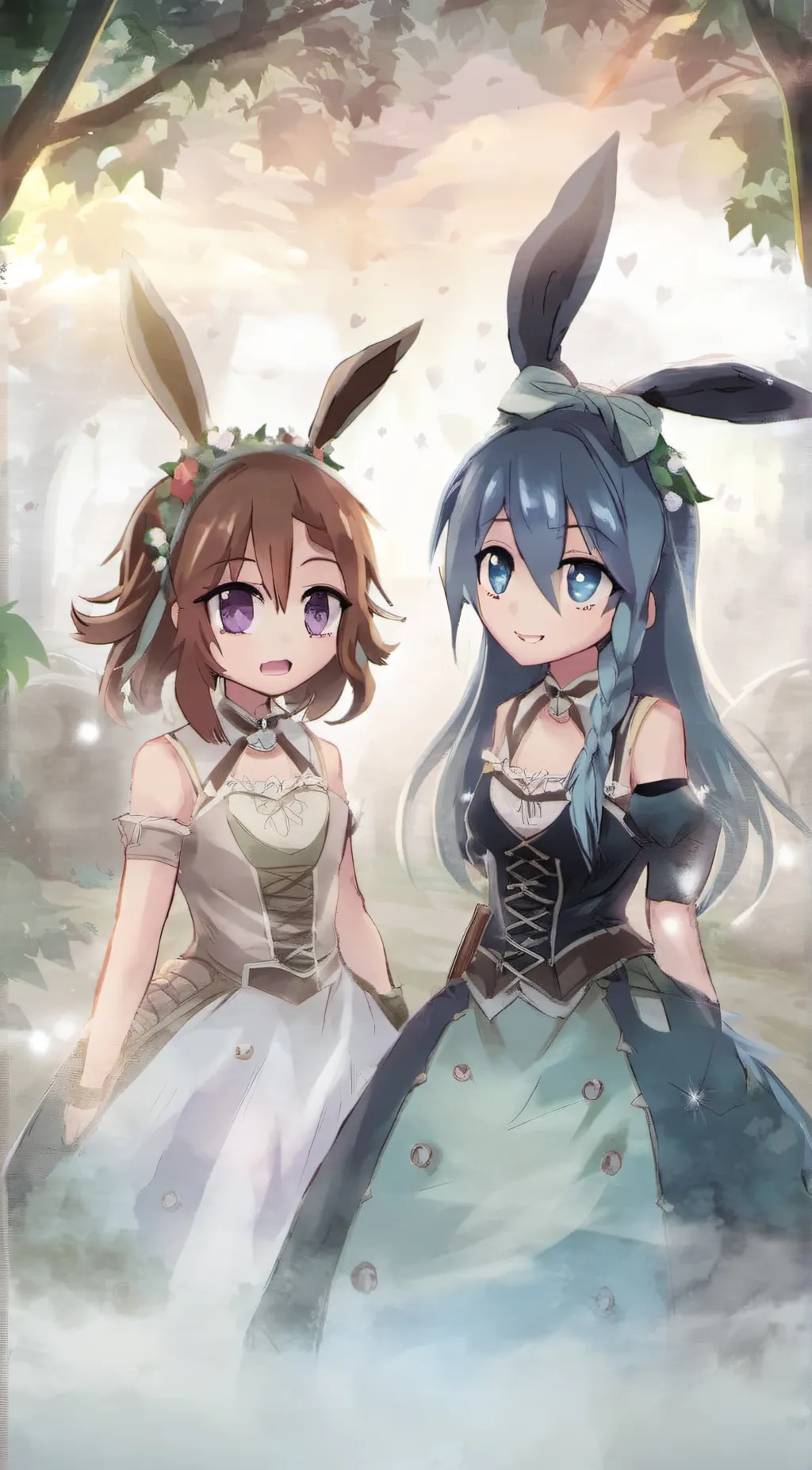 ai character: carly and mela background
