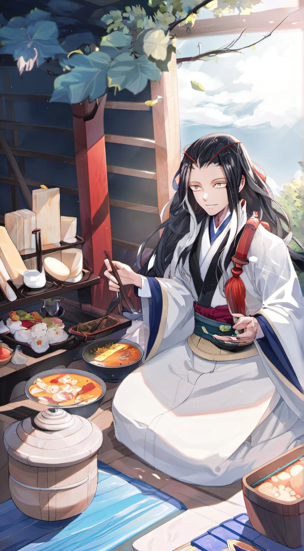 ai character: hashiras background