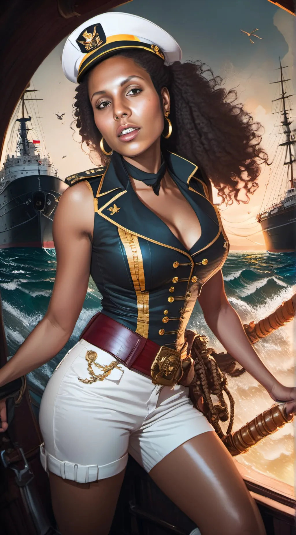 ai character: captain Lily background