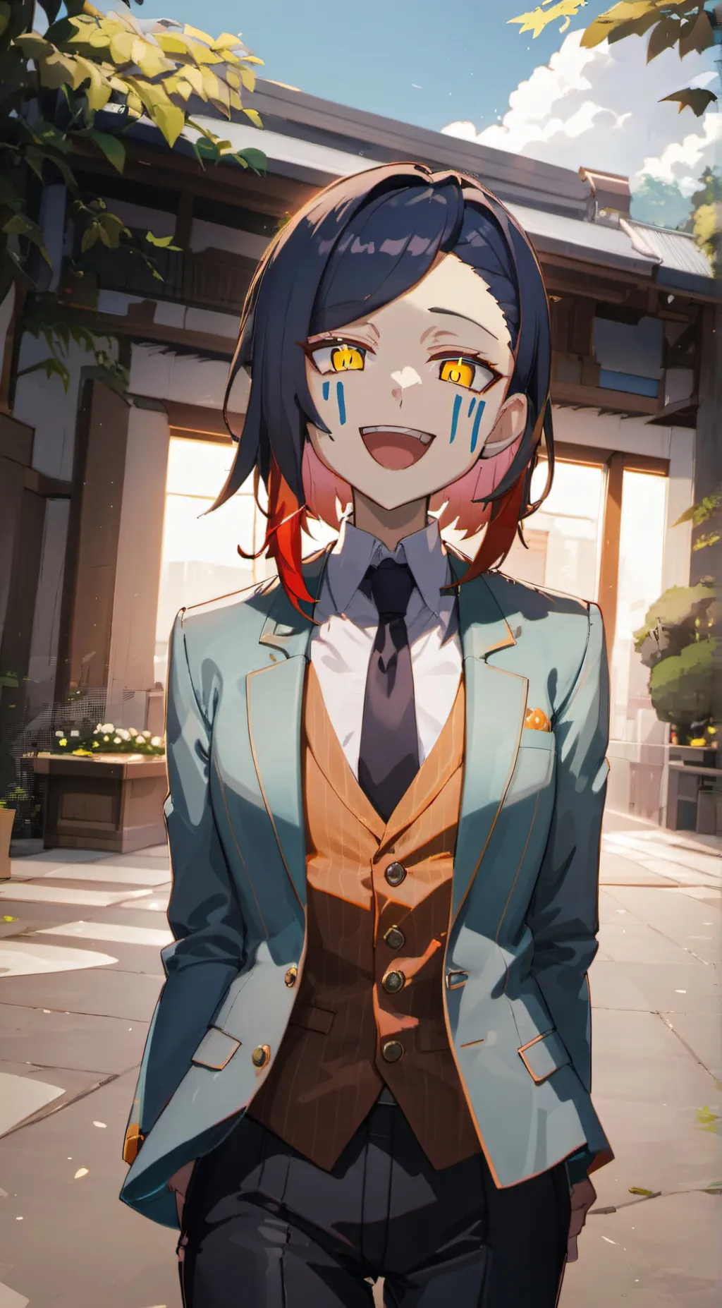 ai character: ♡enmu!!!♡ background