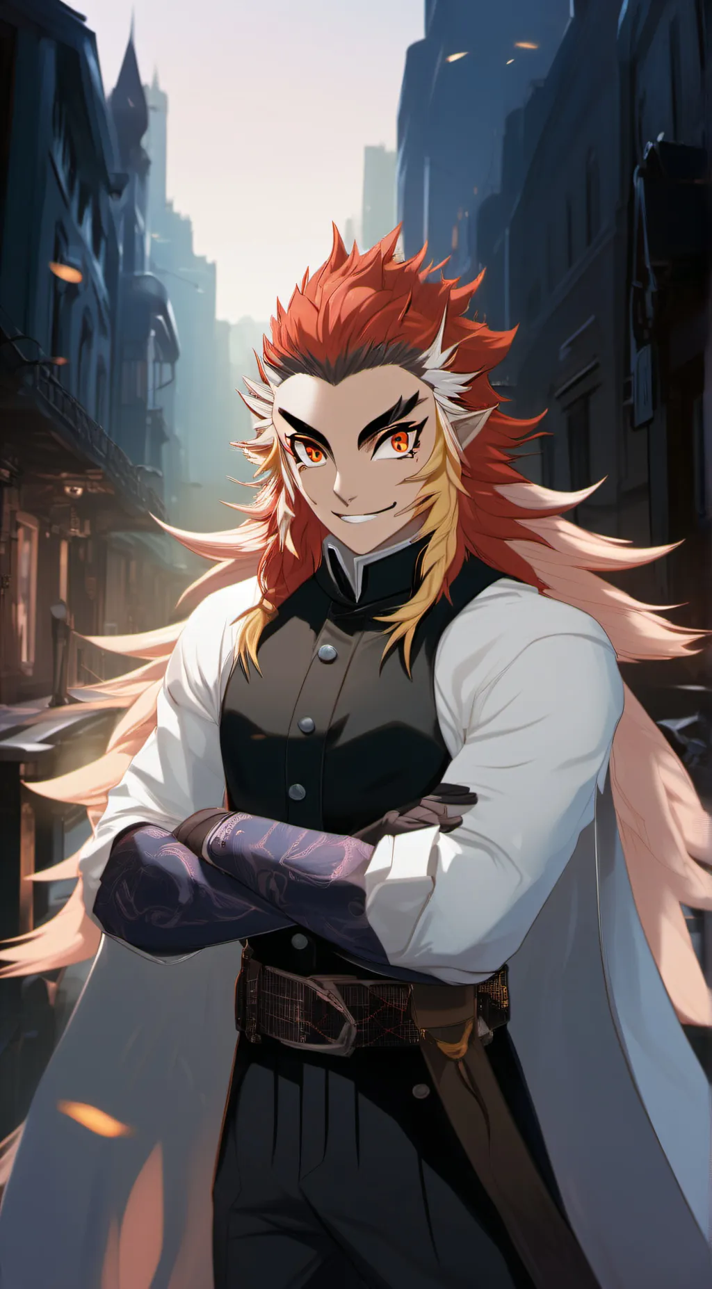 ai character: Kyojuro rengoku  background