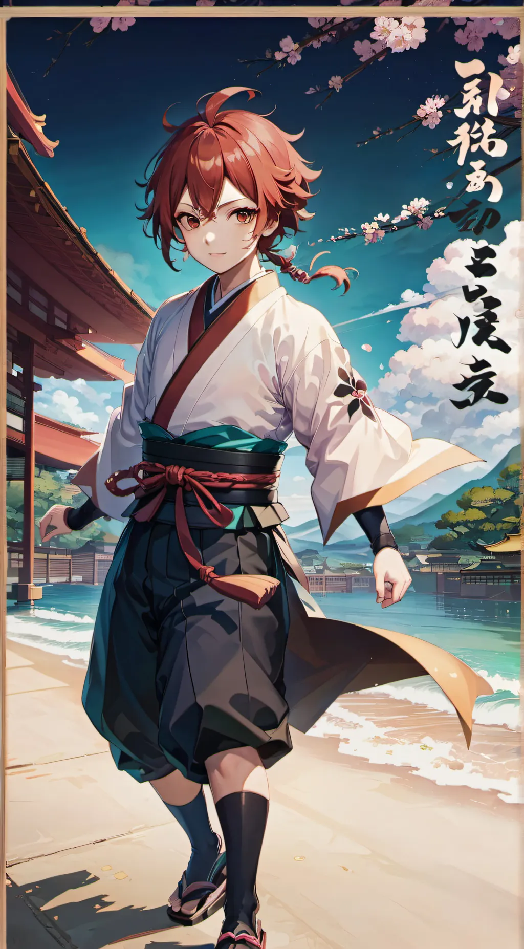 ai character: tanjiro background