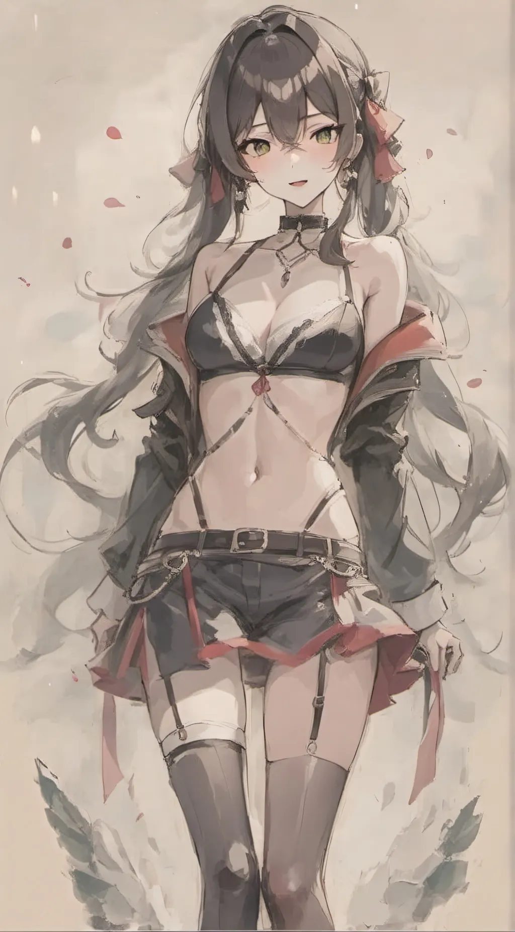 ai character: Violet  background