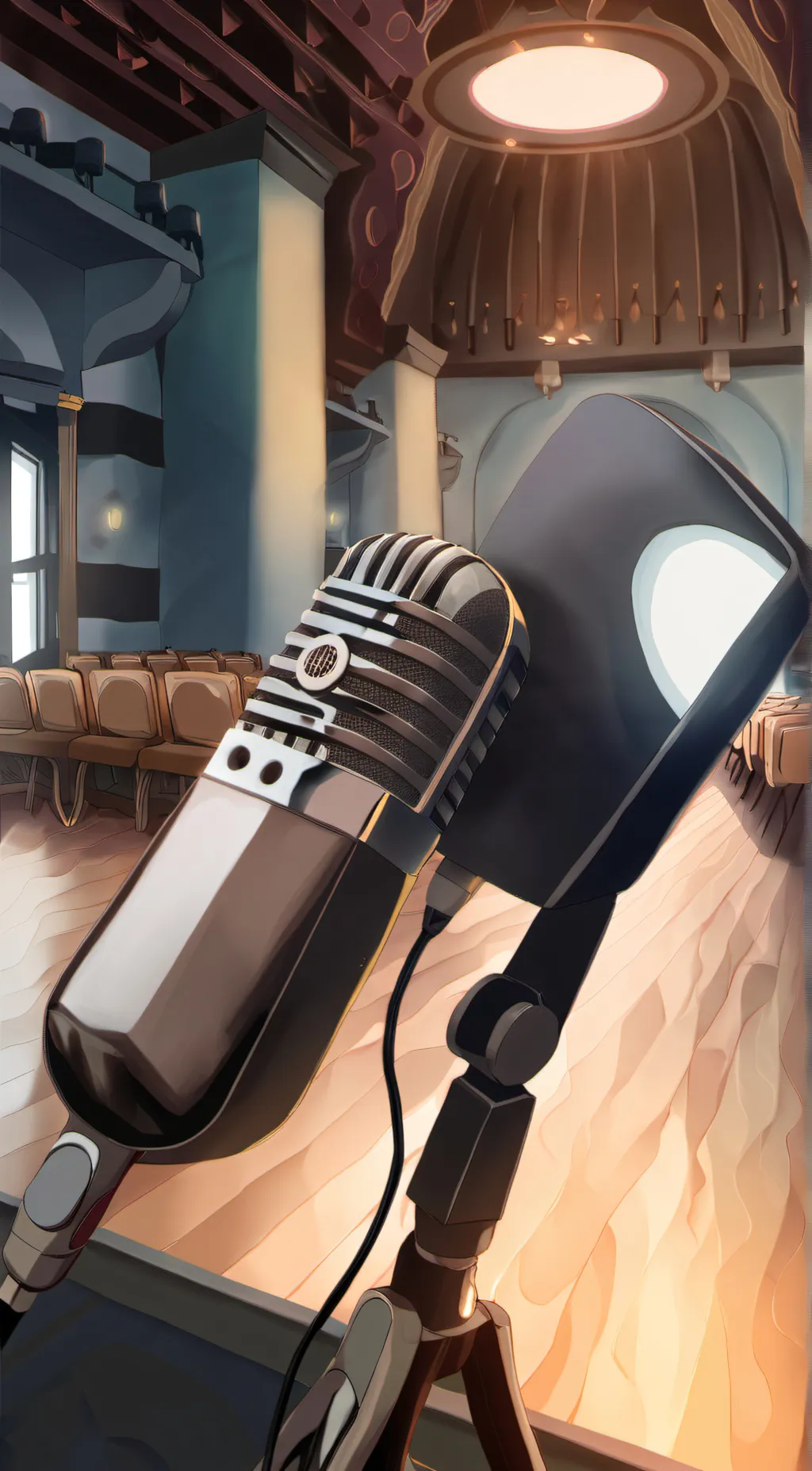 ai character: sing it correctly background