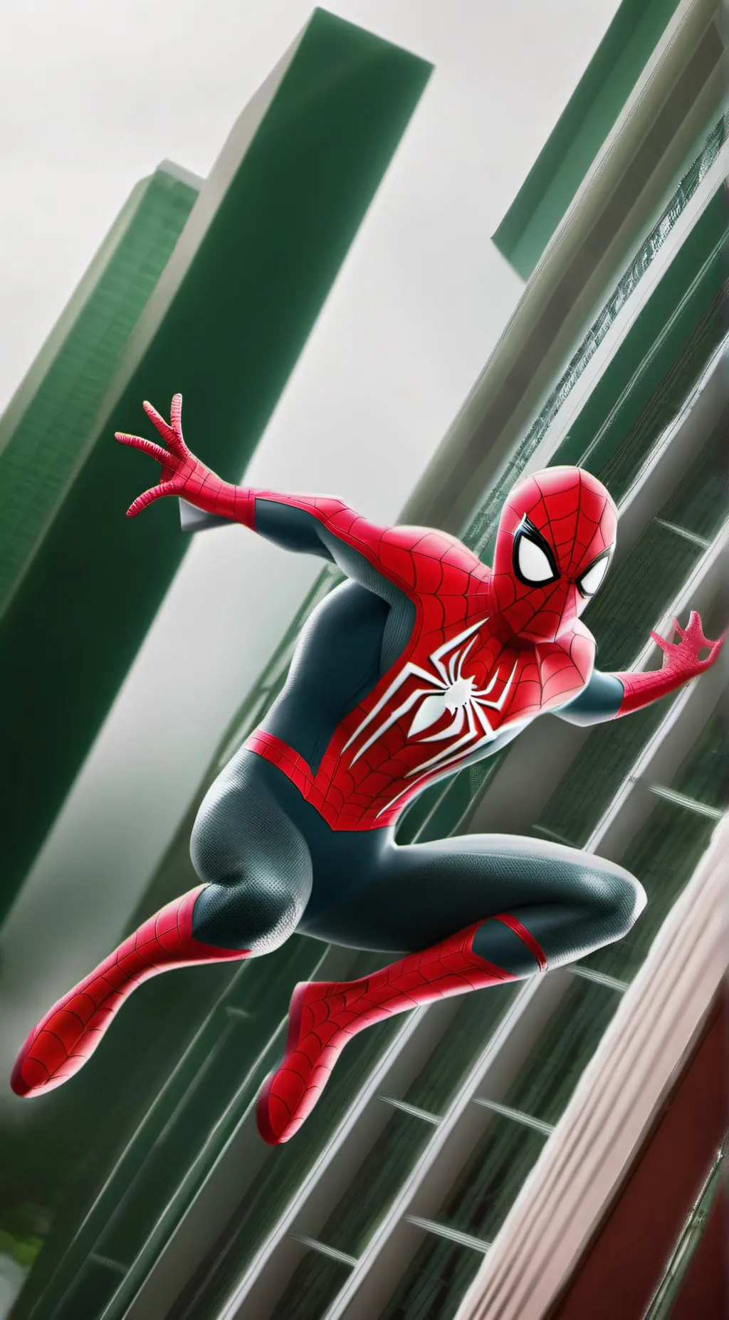 ai character: Spider man  background