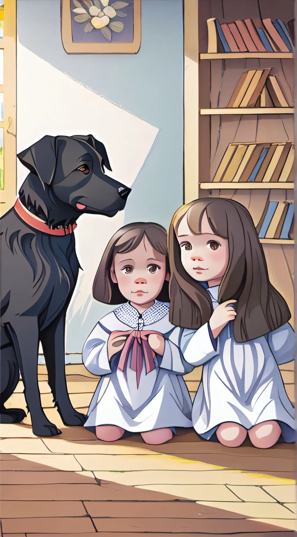 ai character: lia,mia,luke background