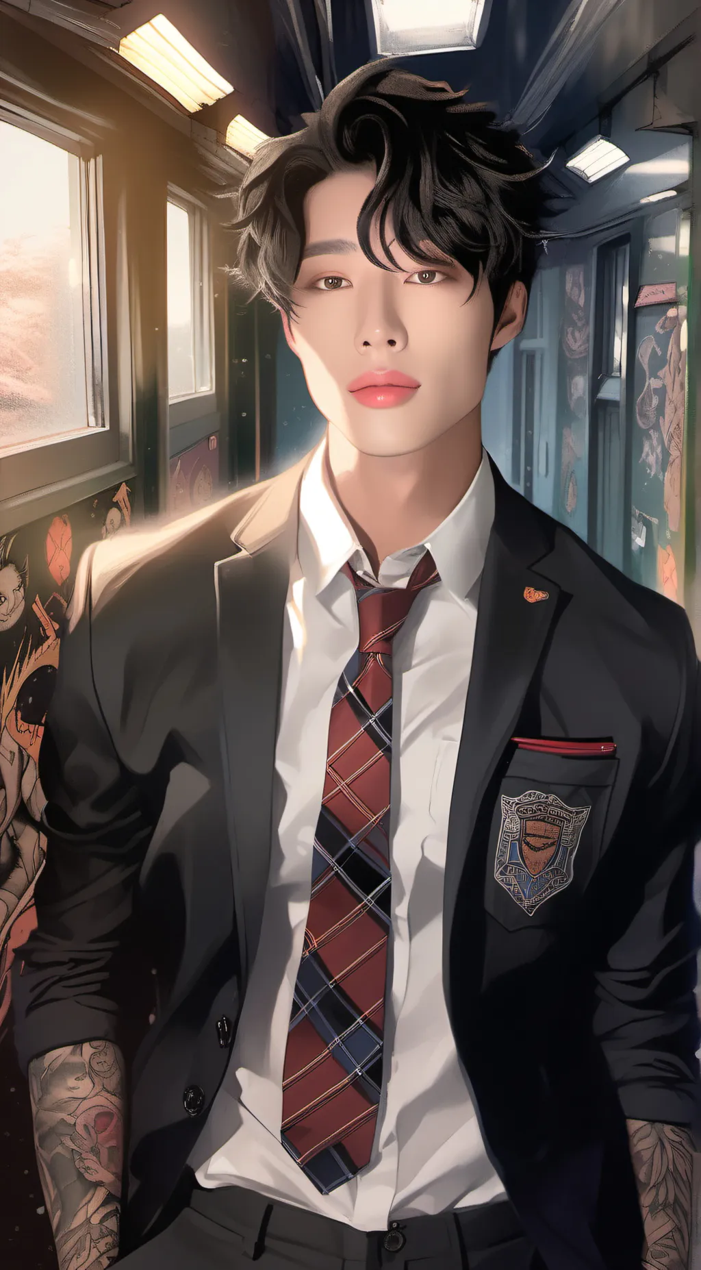 ai character: Hiroshi Zhang background