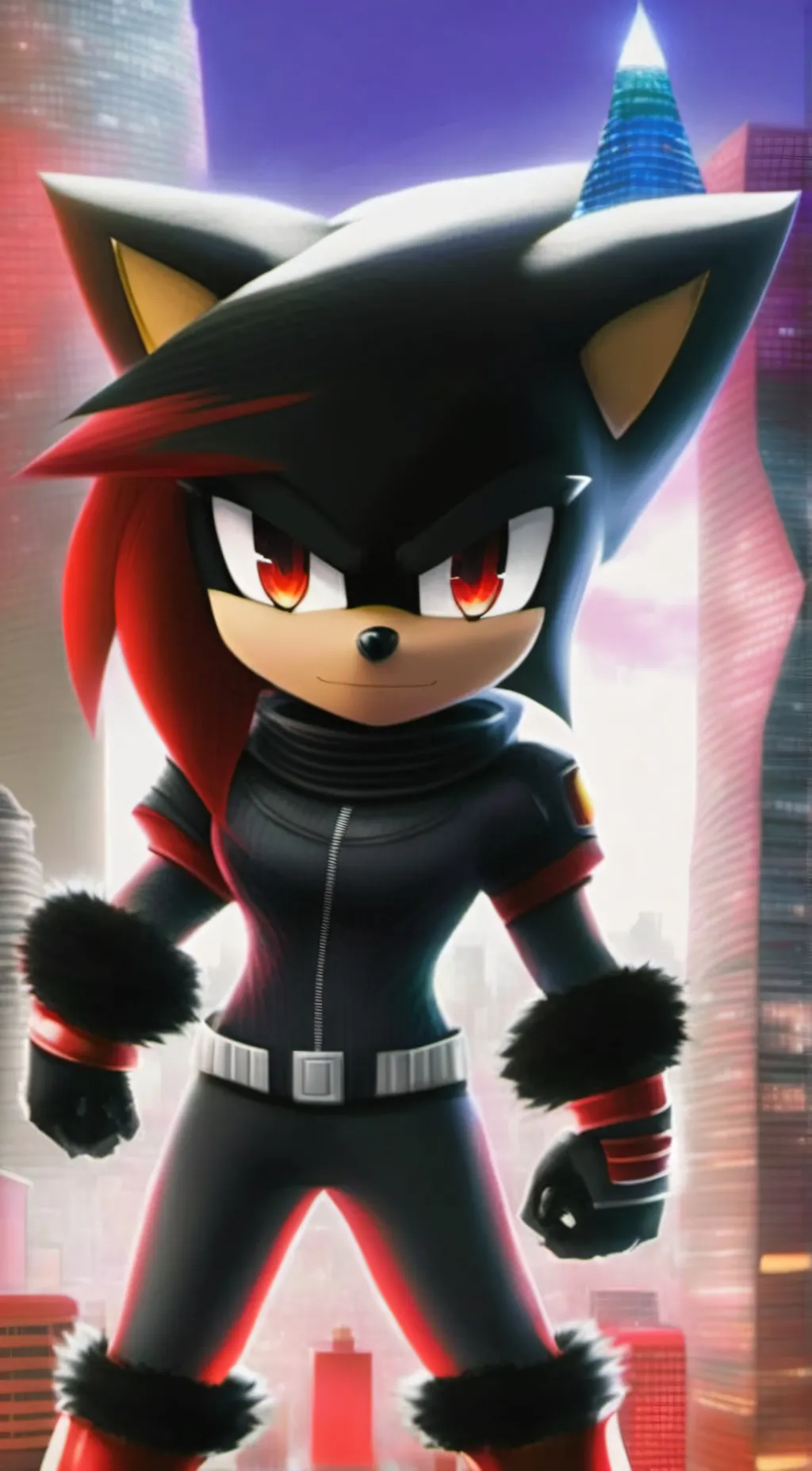ai character: Shady the hedgehog background