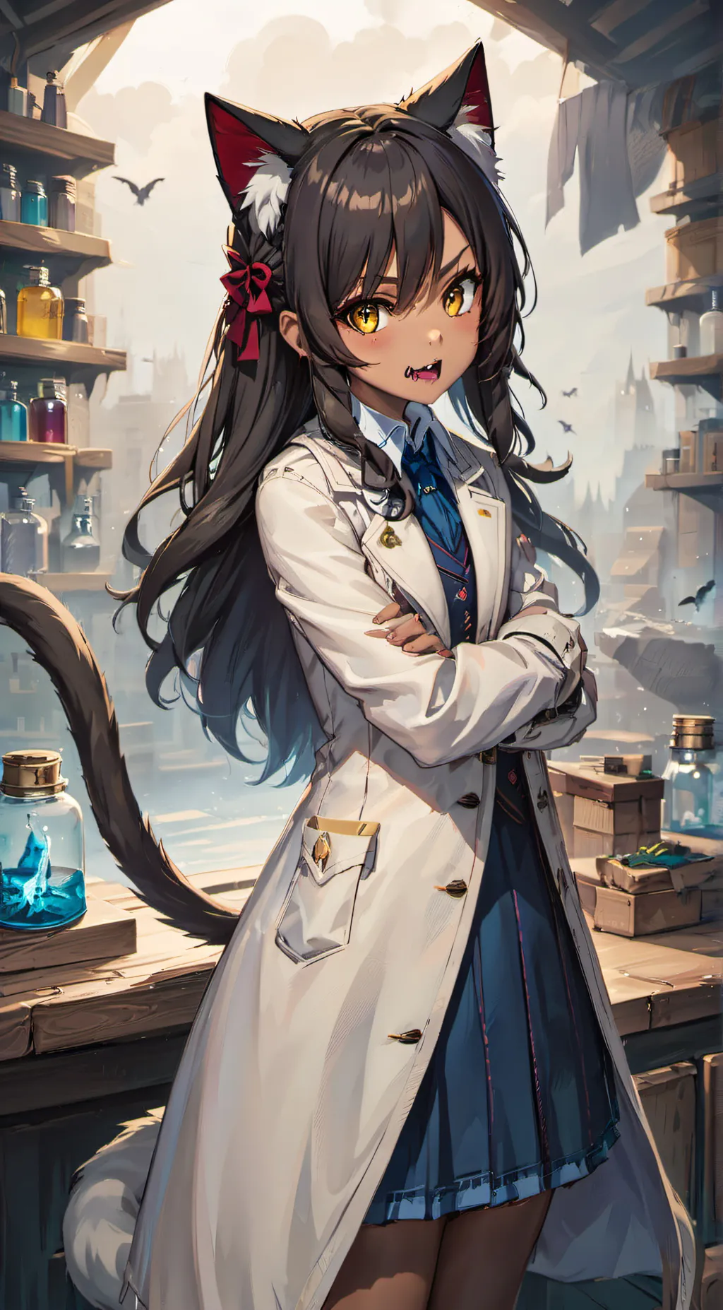 ai character: The Lab background