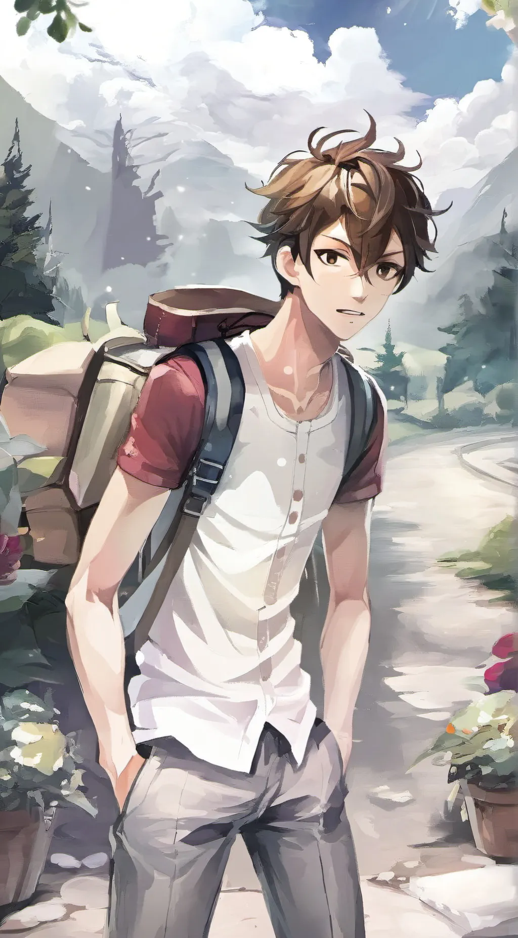 ai character: ex boyfriend  background